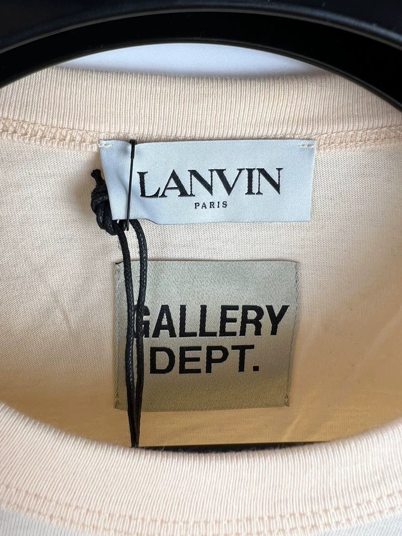 Lanvin Lanvin Peach-pink ink-splashing short sleeve Size L / US 10 / IT 46 - 5 Thumbnail