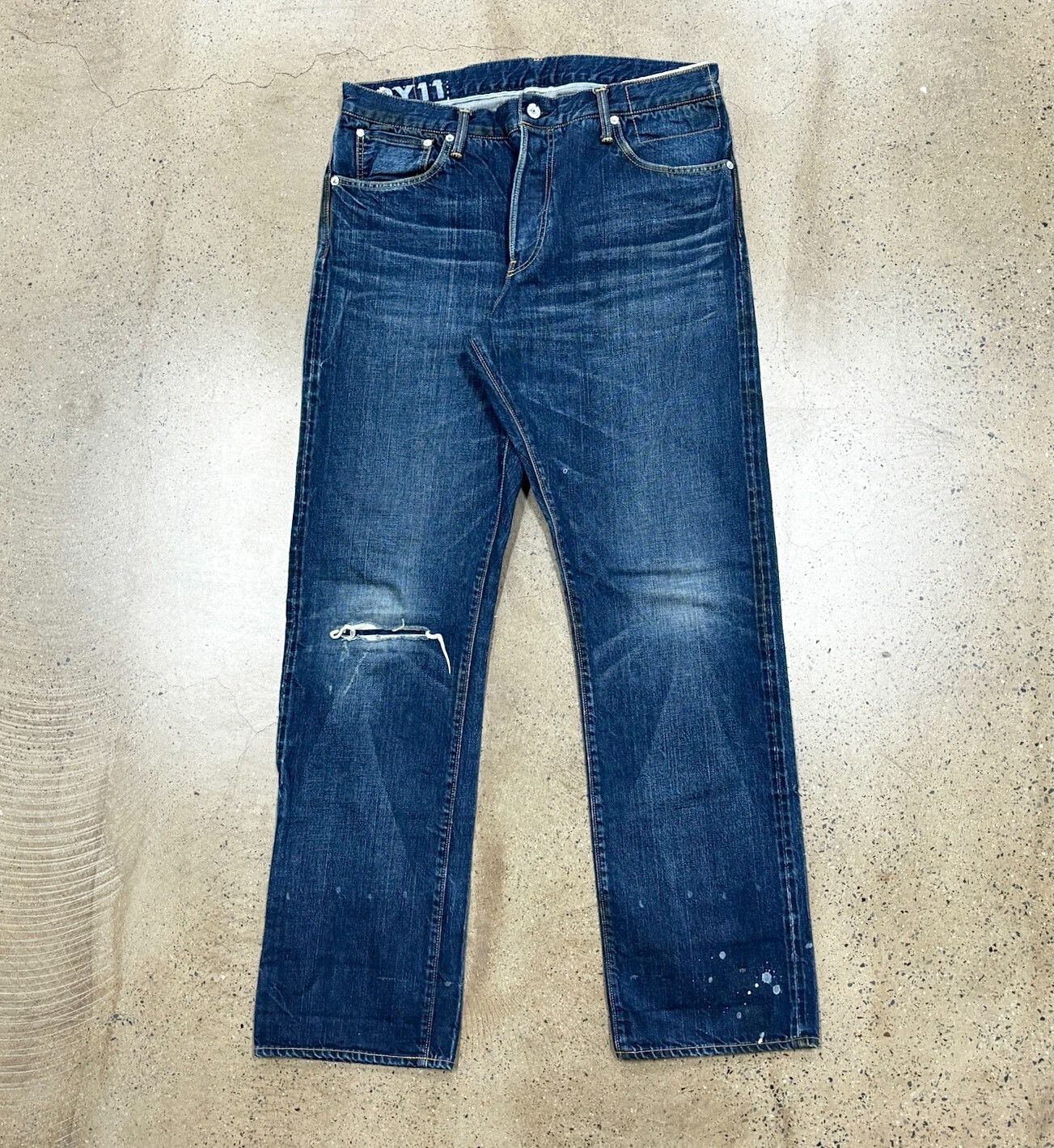 Visvim Visvim Dry11 Distressed Denim Pants Size 3 Size US 31 - 1 Thumbnail