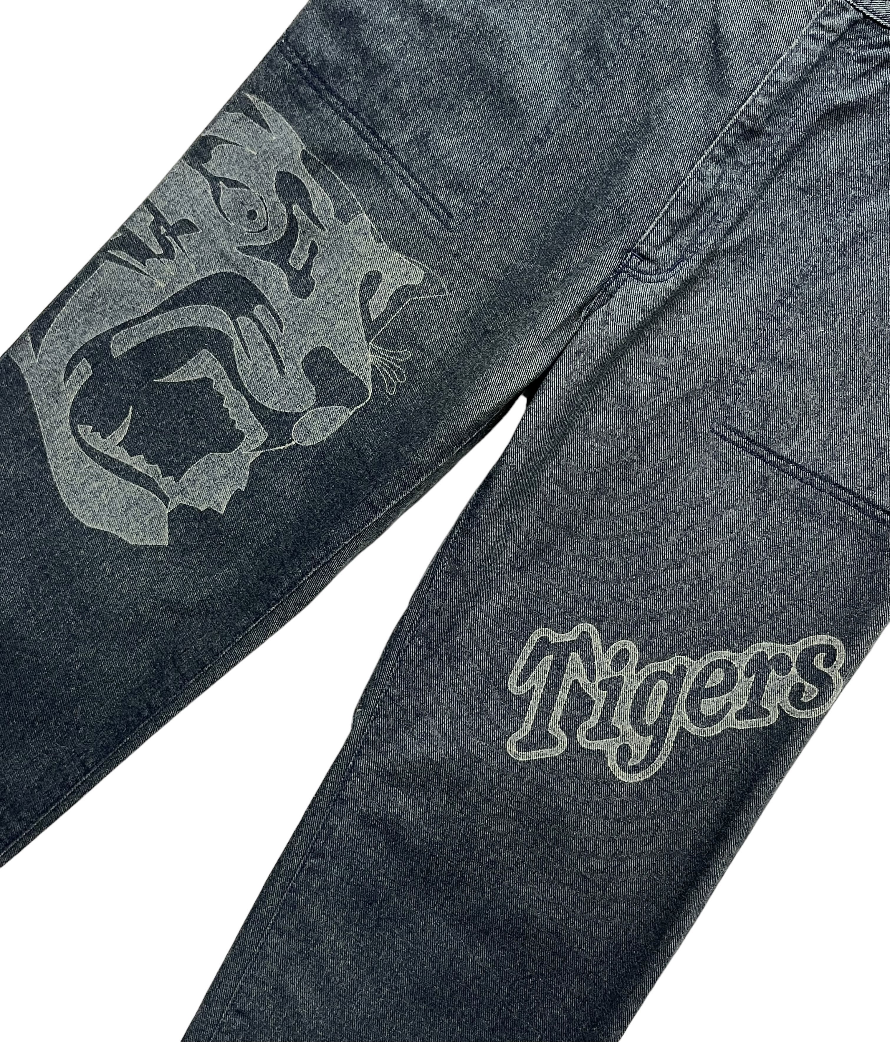 Japanese Brand 🔥HANSHIN TIGERS Nippon Professional Baseball Fatigue Pants Size US 32 / EU 48 - 2 Thumbnail