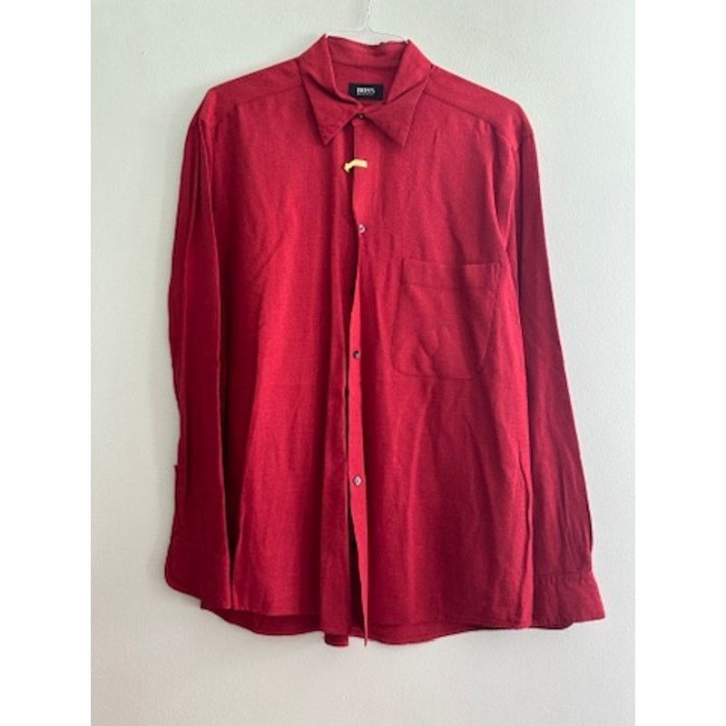 Hugo Boss Hugo Boss red button down size L Size US L / EU 52-54 / 3 - 2 Thumbnail