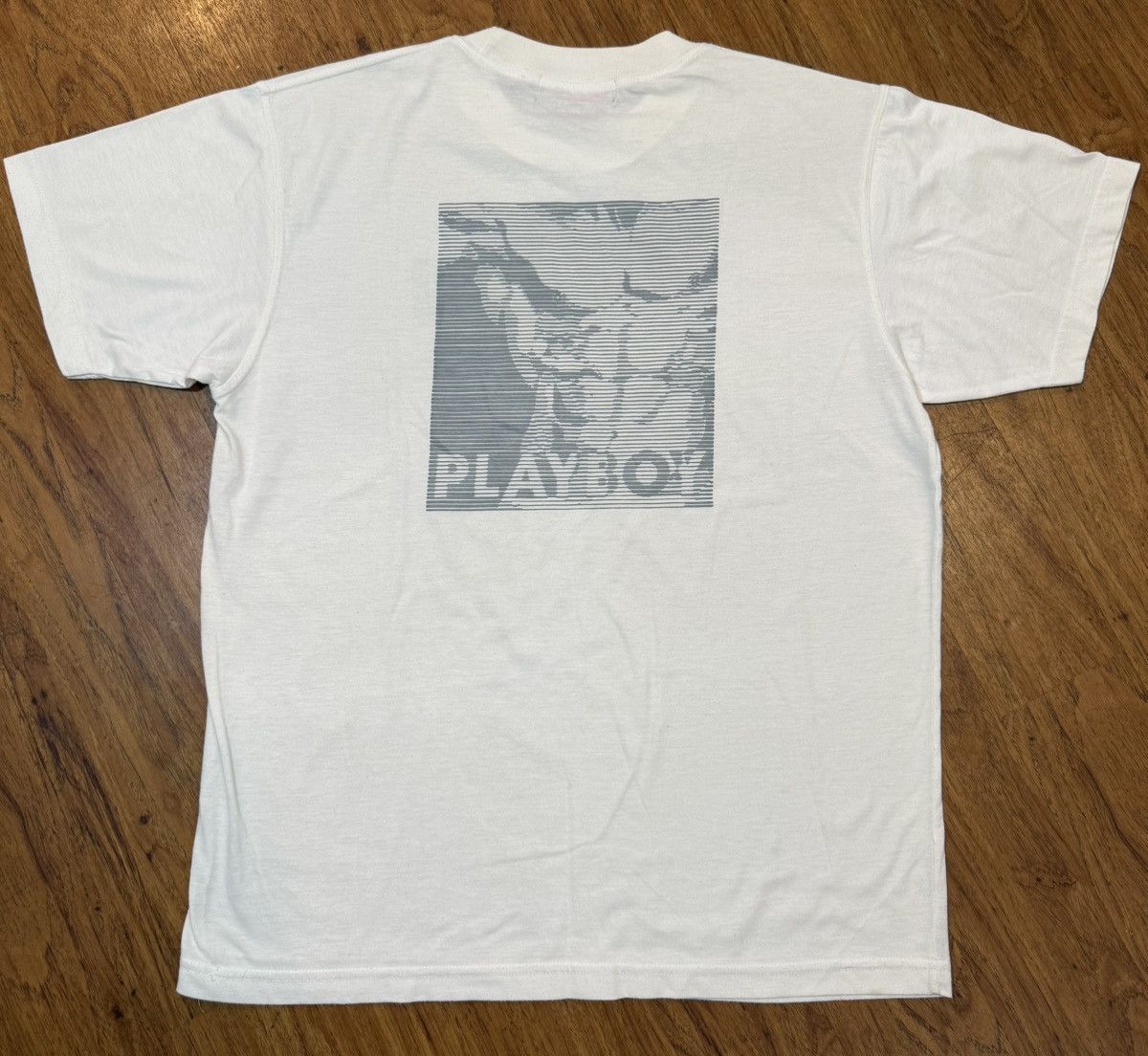 Playboy Vintage 90’s Playboy T Shirt L White Muscle 100% Authentic Size US L / EU 52-54 / 3 - 2 Thumbnail