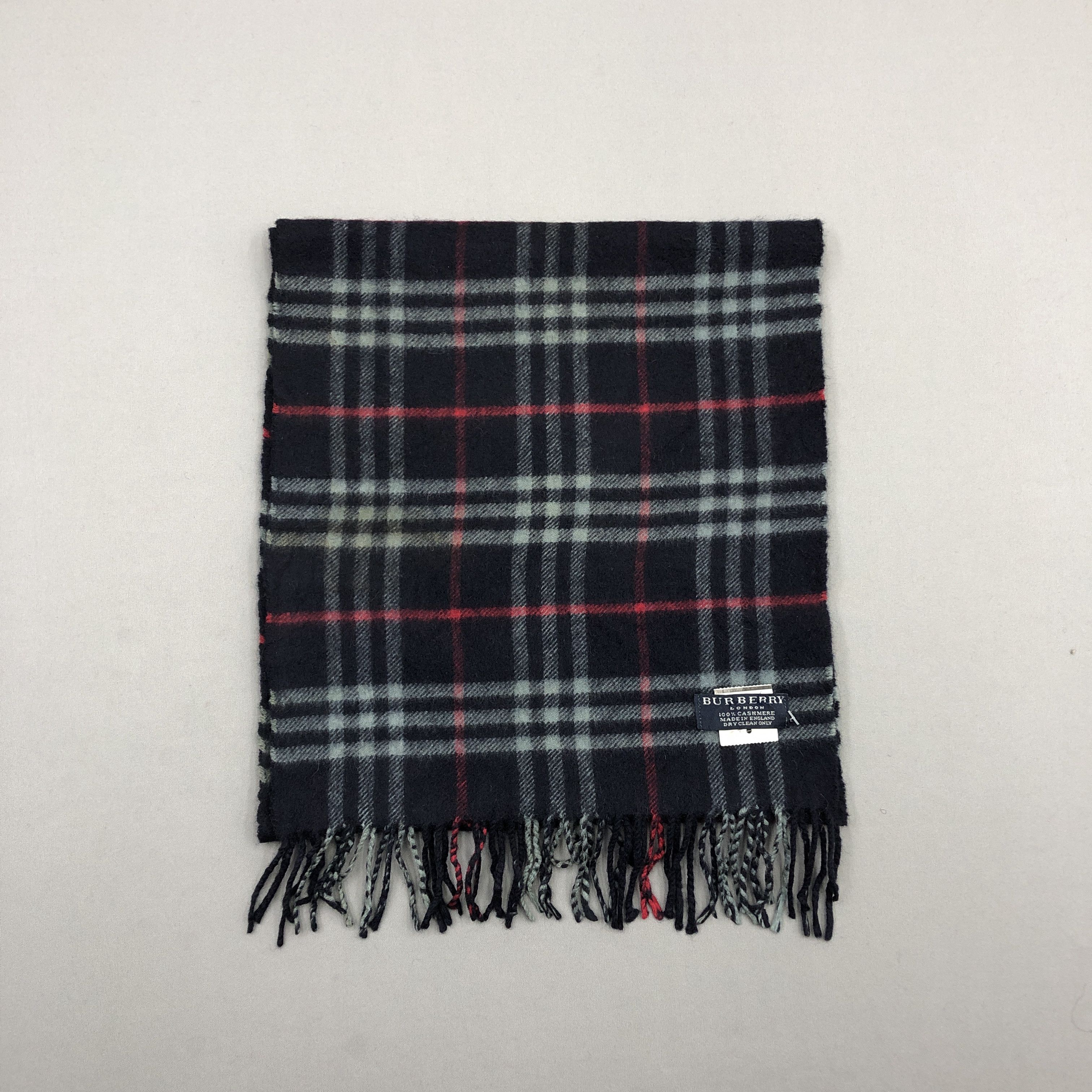 Burberry Vintage Burberry Scarf Muffler Wool Cashmere Scarves Size ONE SIZE - 2 Thumbnail