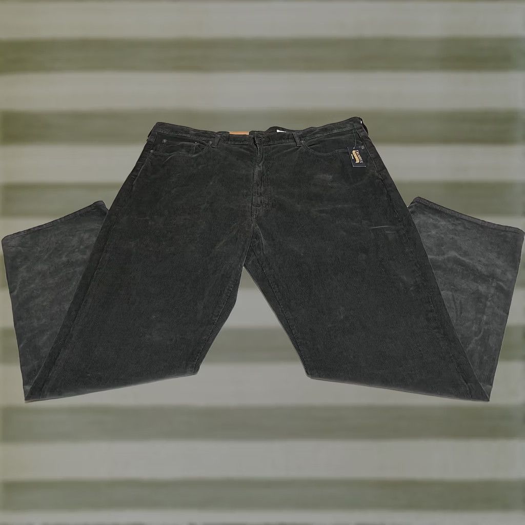 Cremieux Cremieux Mens Straight Fit Corduroy Pants 46x34 Gray NWT Big Tall 5-Pocket Chino Modern Classic Straight Leg Mens Size US 30 / EU 46 - 1 Thumbnail