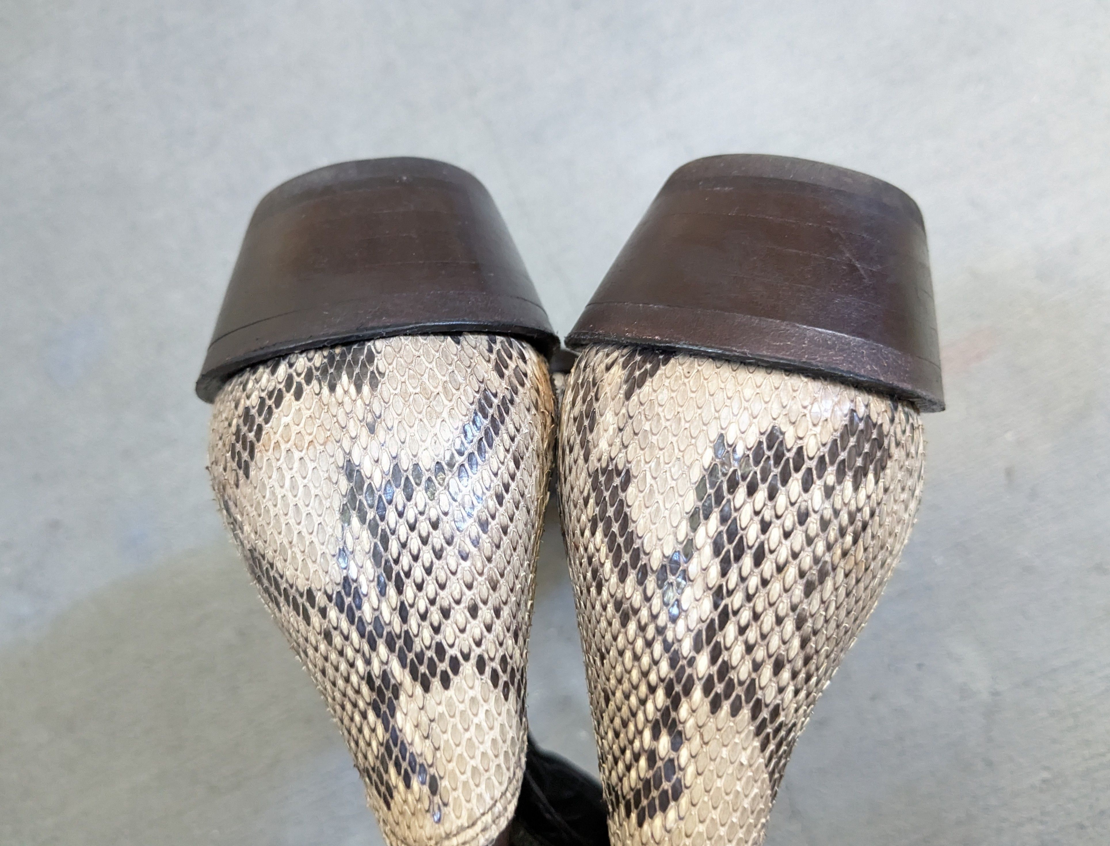 Nocona Boots Nocona Snakeskin Cowboy Boots Leather 10.5 D Python USA Size US 10.5 / EU 43-44 - 12 Thumbnail