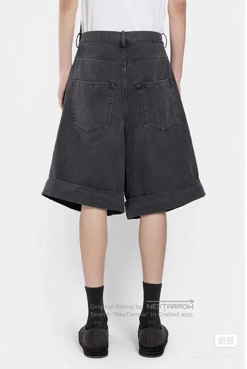 Ann Demeulemeester Ann Demeulemeester 22 Runway Ribbon Black Denim Shorts. Size US 30 / EU 46 - 3 Thumbnail