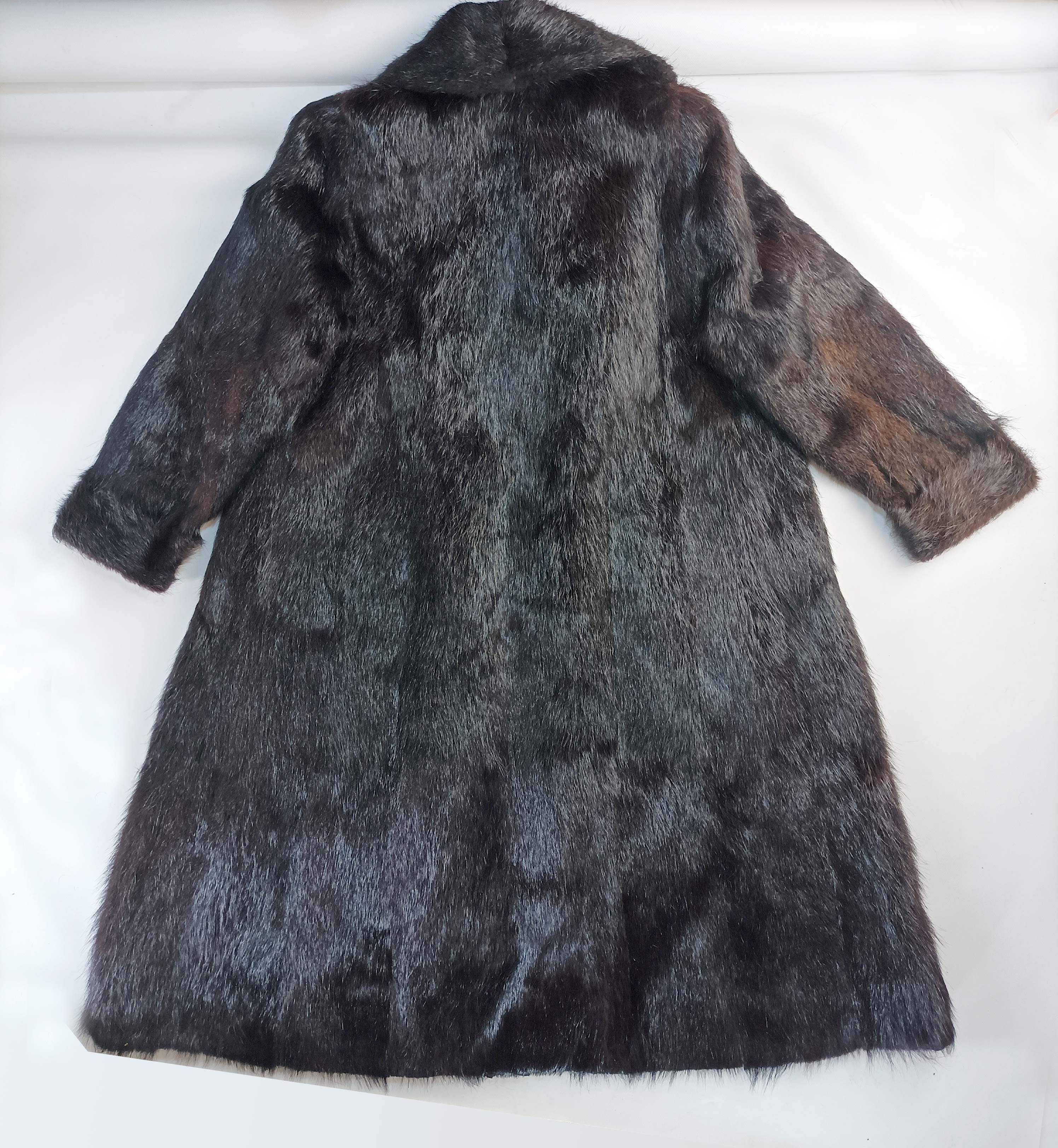 Other Vintage KESKA Genuine Nutria Fur Long Coat - Size XL/XXL Size XL / US 12-14 / IT 48-50 - 2 Thumbnail