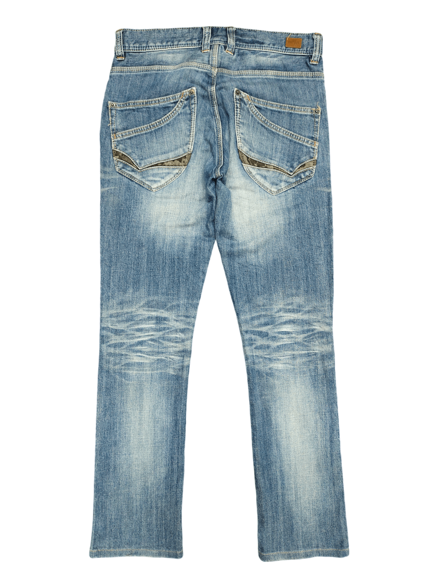 Nicole Club 2000s Nicole Club Spiral Cut Clawmark Faded Denim Jeans Size US 30 / EU 46 - 11 Thumbnail