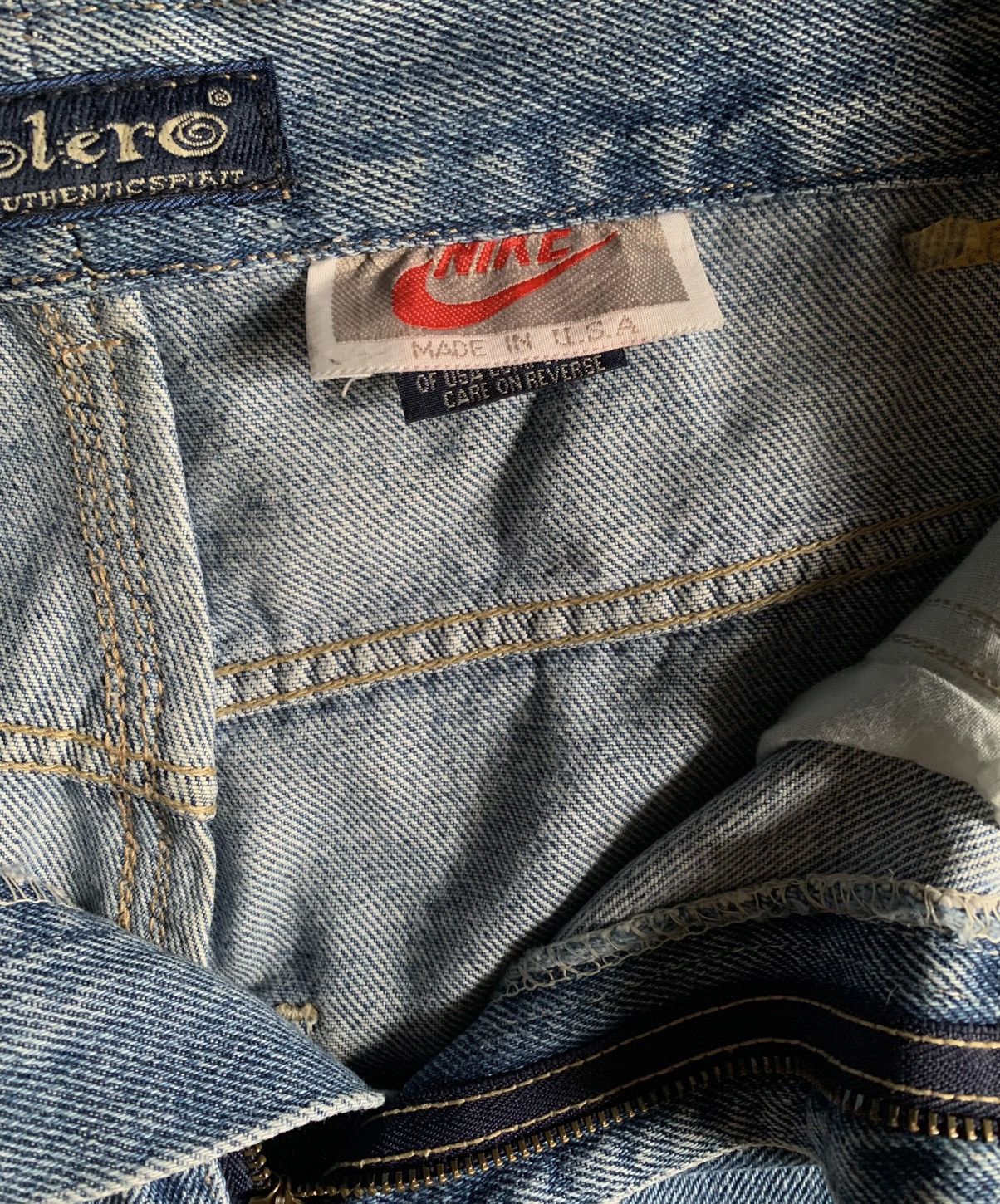 JNCO × Nike × Vintage RARE! VINTAGE 90s NIKE BAGGY CARPENTER BOOTLEG Size US 29 - 6 Thumbnail