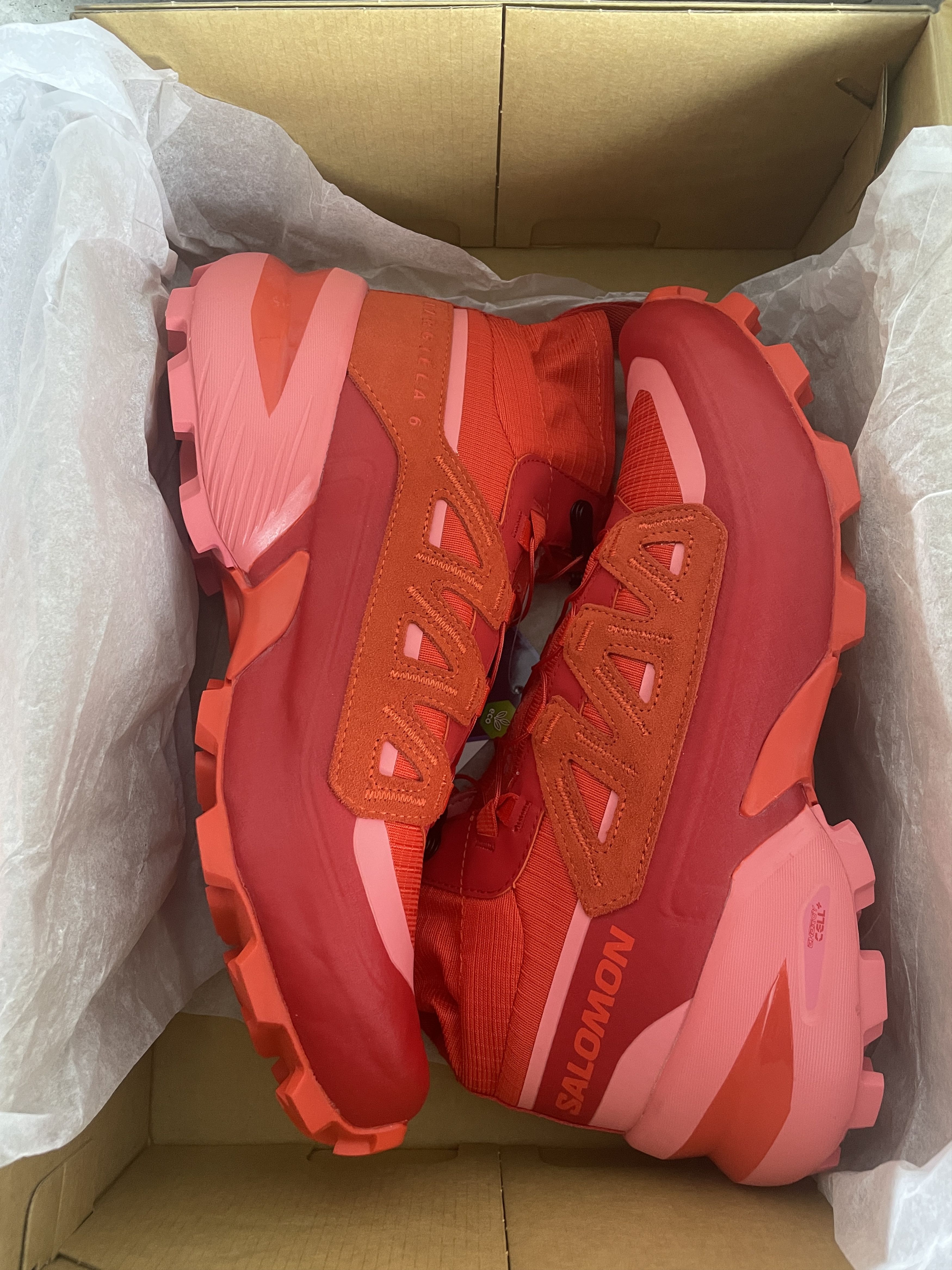 Maison Margiela × Salomon Salomon x MM6 Margiela Cross High Fiery Red Hiking Sneaker Size US 8.5 / EU 41-42 - 3 Thumbnail