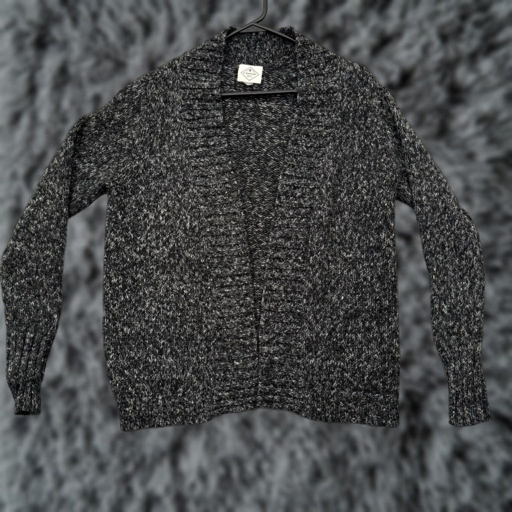 Vintage St Johns Bay Cardigan Sweater Womens Large Dark Grandpacore Cozy Knit Slouchy Size L / US 10 / IT 46 - 1 Thumbnail