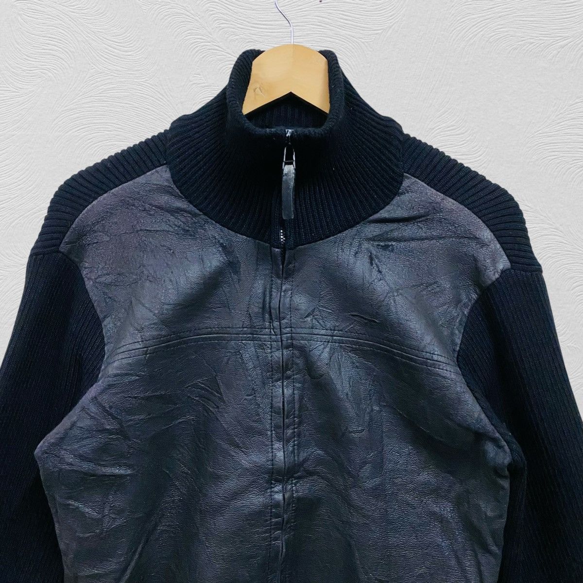 If Six Was Nine 🔥 Tornado mart jacket leather knit Size US M / EU 48-50 / 2 - 4 Thumbnail