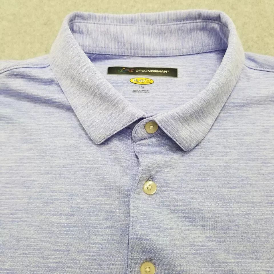 Greg Norman Greg Norman Polo Shirt Mens Large Purple Short Sleeve Size US L / EU 52-54 / 3 - 4 Thumbnail