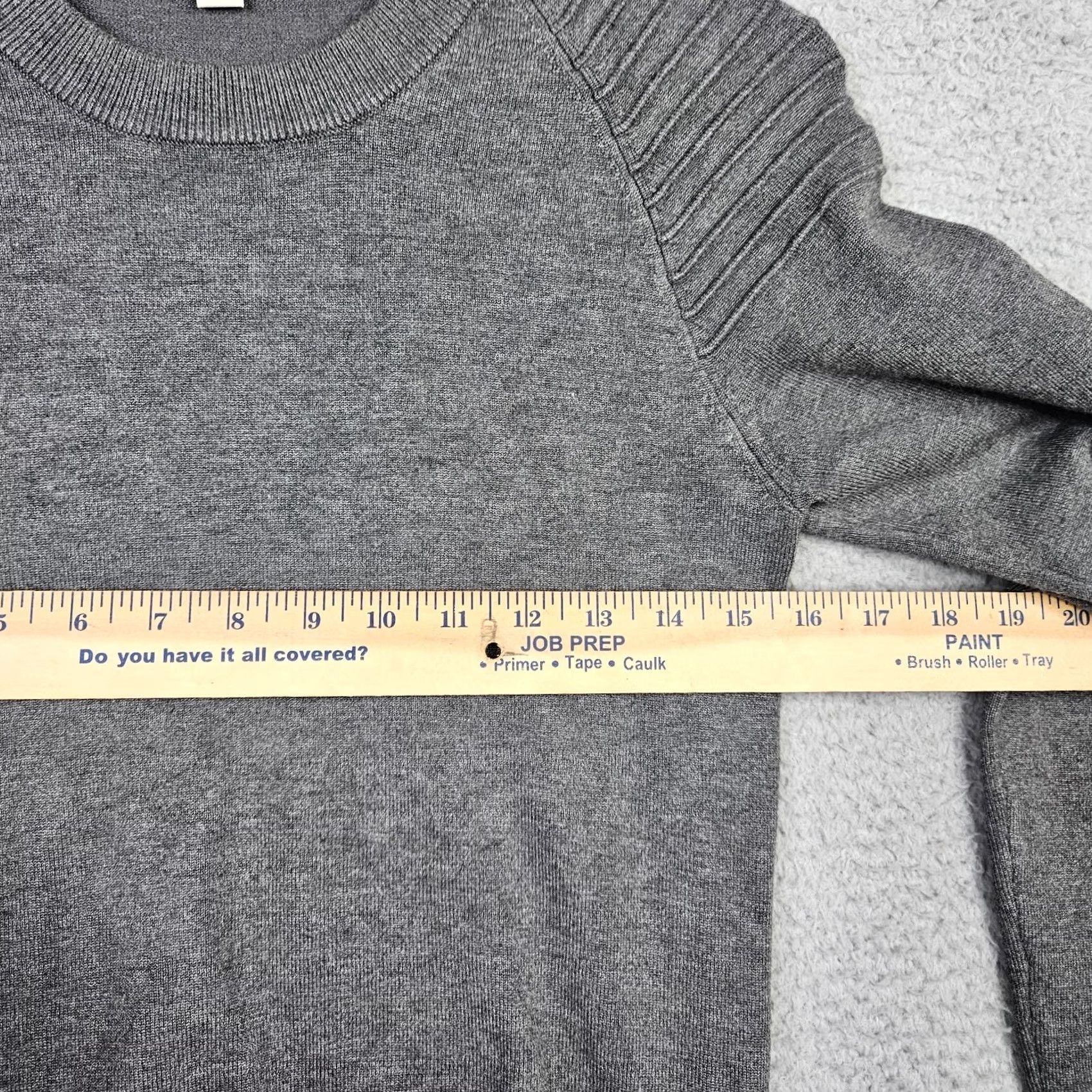 Jonathan Simkhai JONATHAN SIMKHAI Women's Gray Sweater Long Sleeve Crew Neck Knit Pullover Size M Modern Casual Indoor Wear Womens Size M / US 6-8 / IT 42-44 - 2 Thumbnail