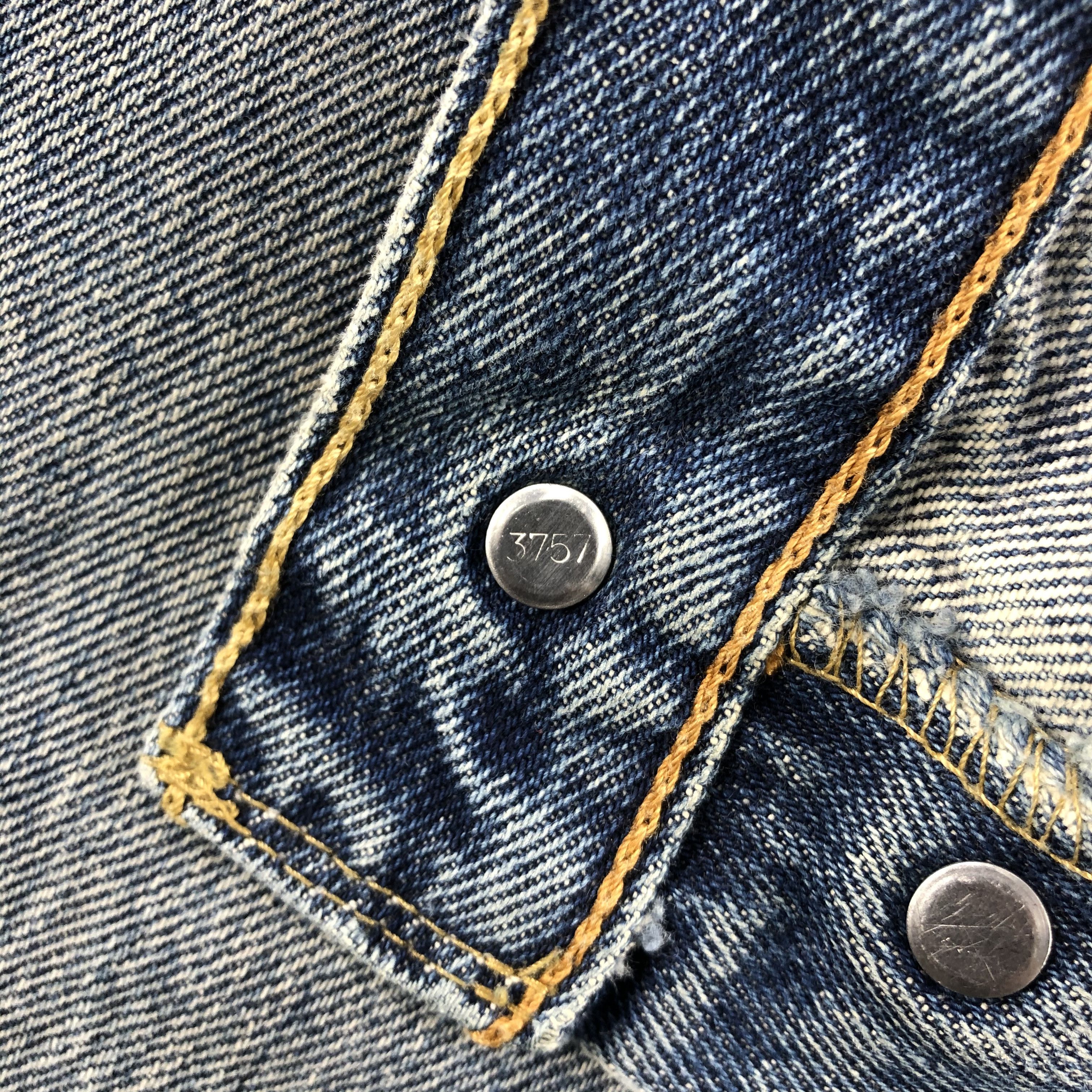 Levi's Vintage Blue Wash Levis 501 Jeans-J1460 Size US 35 - 10 Thumbnail