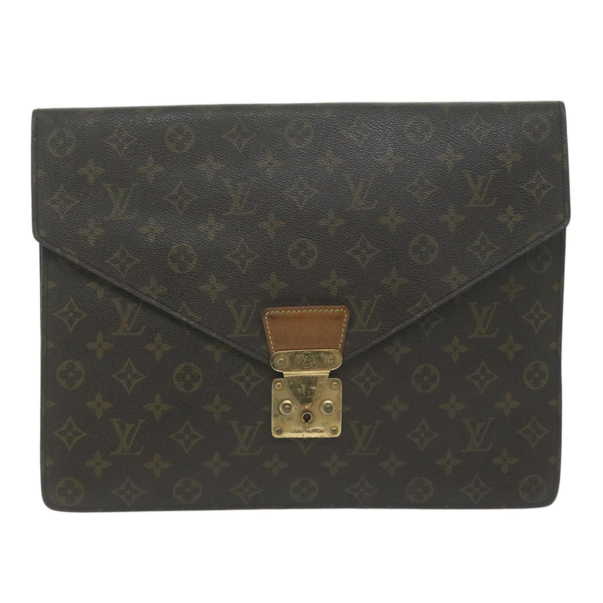image of Louis Vuitton Porte Document Senateur Briefcases & Attaches in Brown, Men's