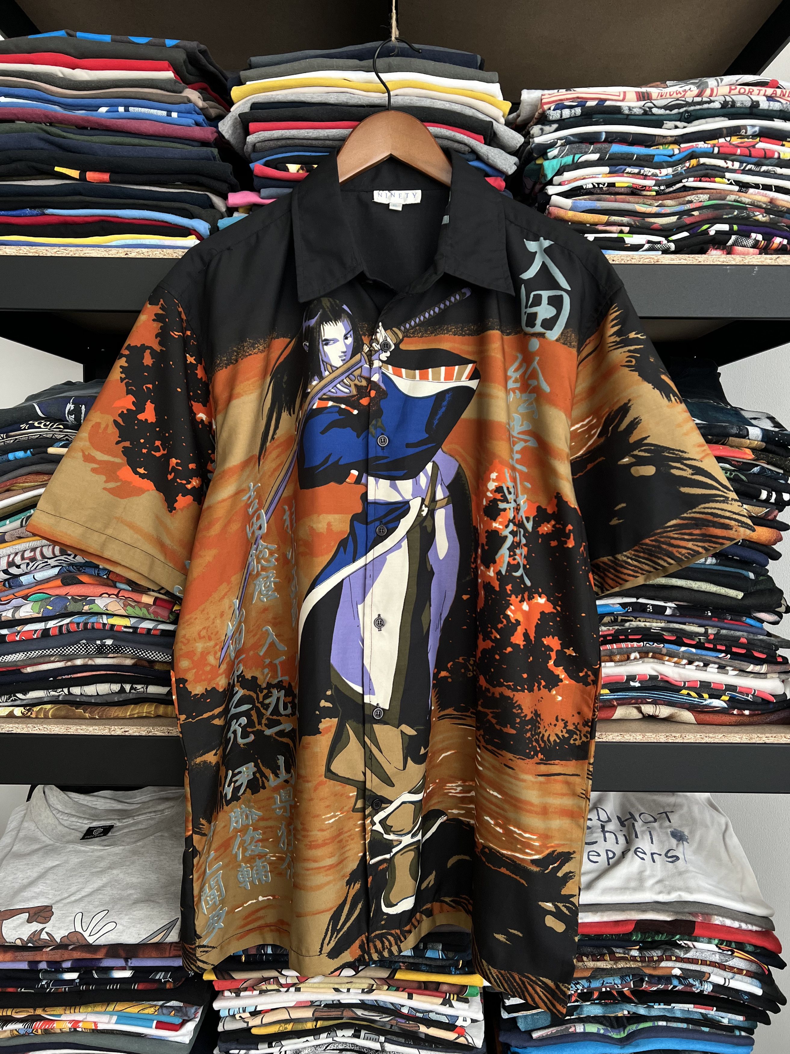 Anime Vintage 90s Anime Samurai Japanese Style Hawaii Shirt Size US XL / EU 56 / 4 - 1 Thumbnail