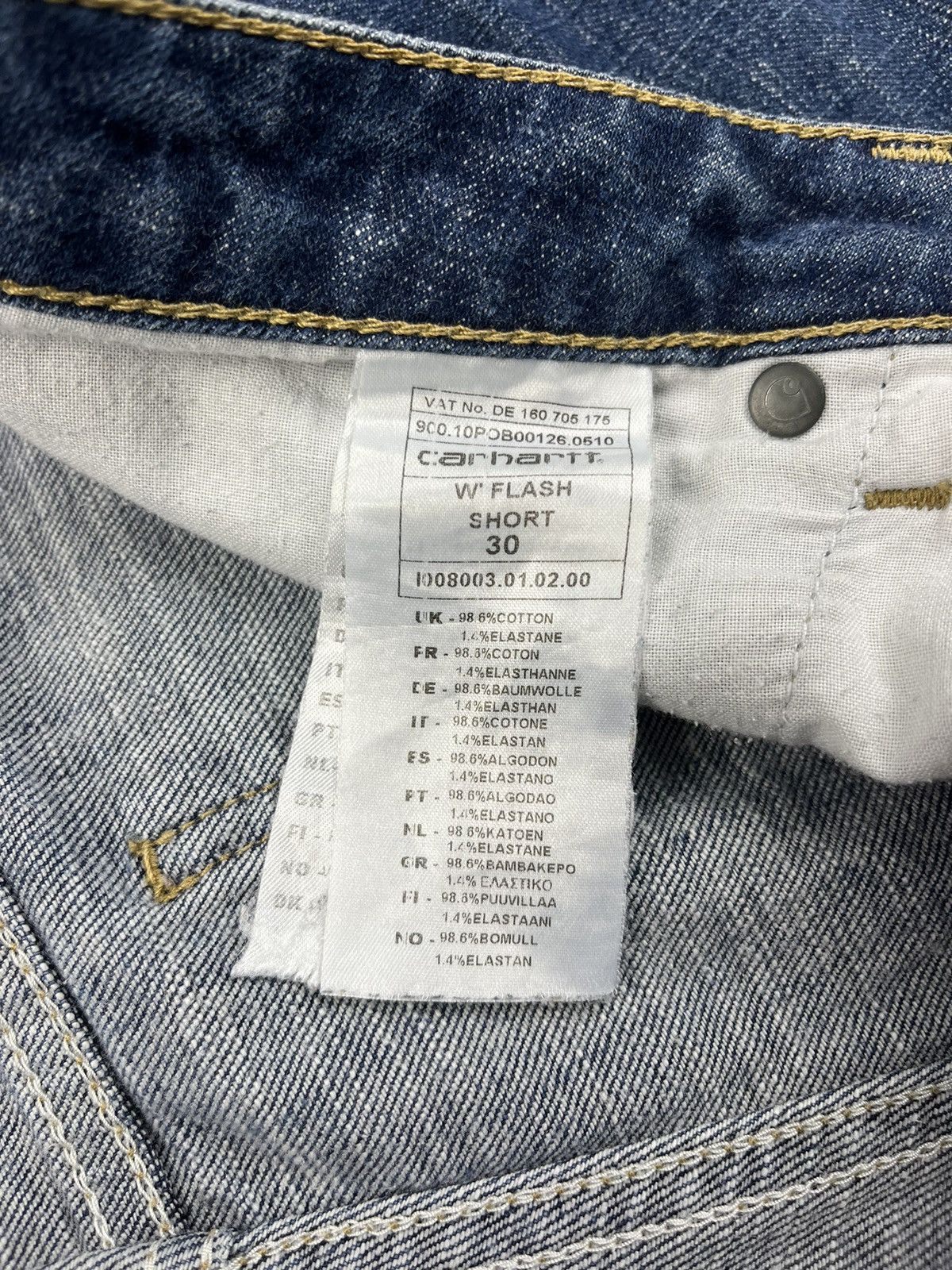 Carhartt Carhartt W’Flash short denim punk style jeans Size US 32 / EU 48 - 5 Thumbnail