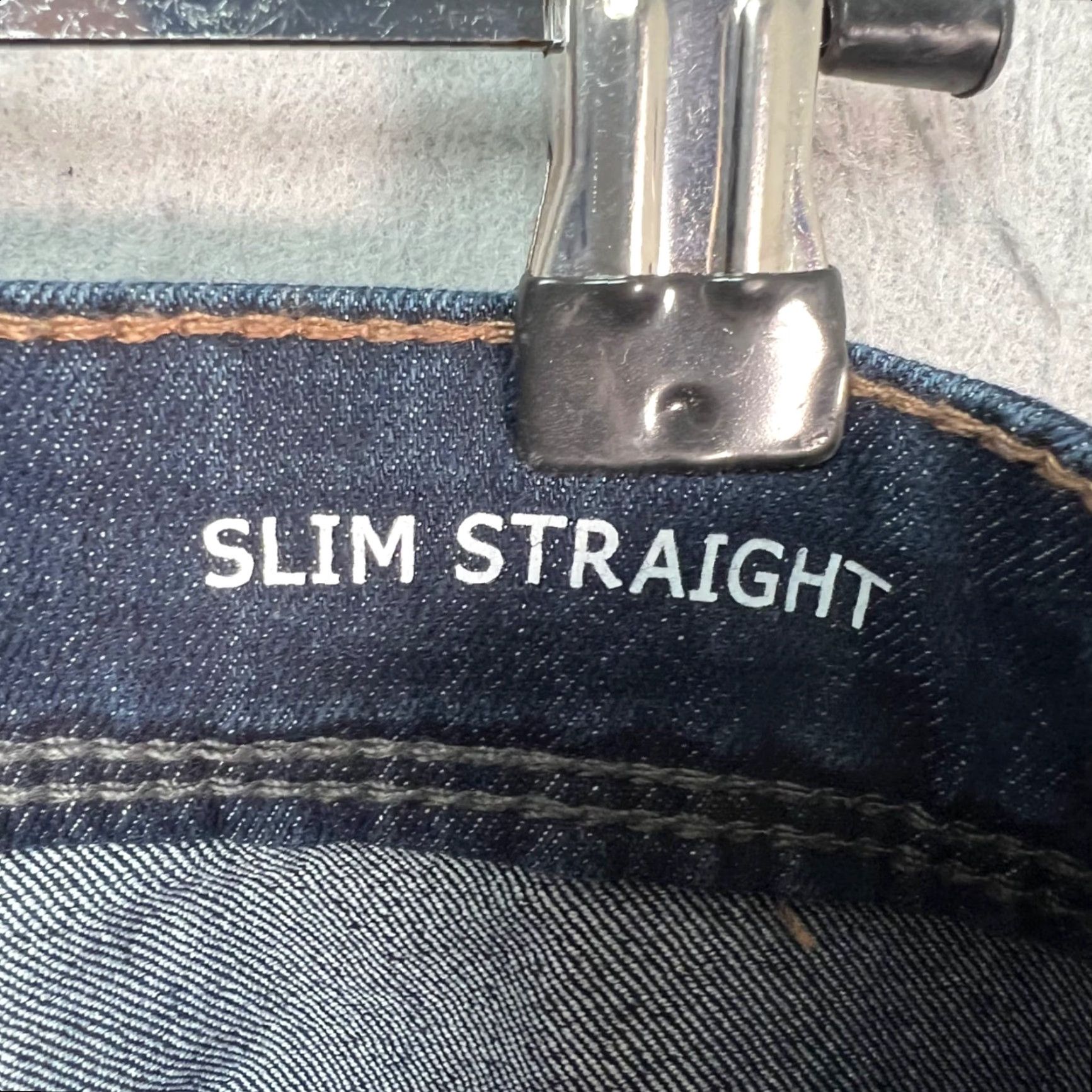 Vintage Copper & Oak Mens Jeans 36x32 Slim Straight Denim Blue Cotton Spandex 5-Pocket Casual Regular Rise Mid 10-12 Inseam 32in Blue Jeans Mens Size US 36 / EU 52 - 4 Thumbnail