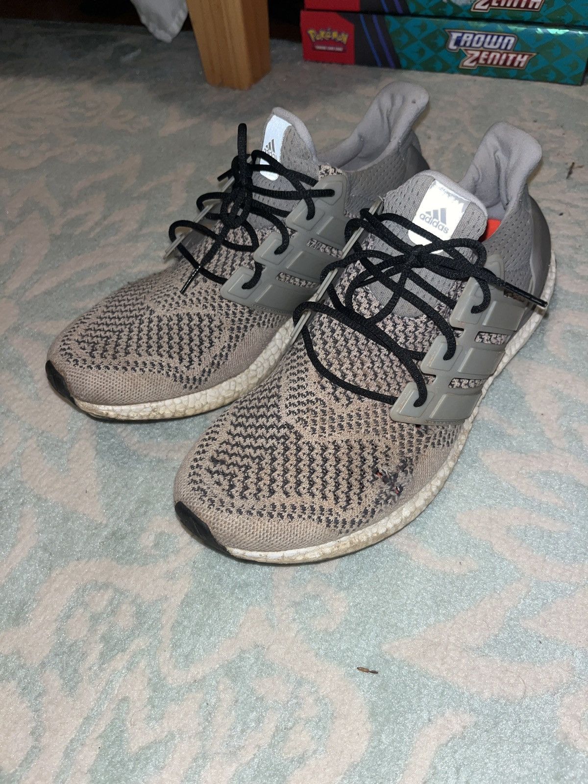 Adidas Heavily worn wool grey adidas ultra boost 1.0 Size US 11.5 / EU 44-45 - 1 Thumbnail