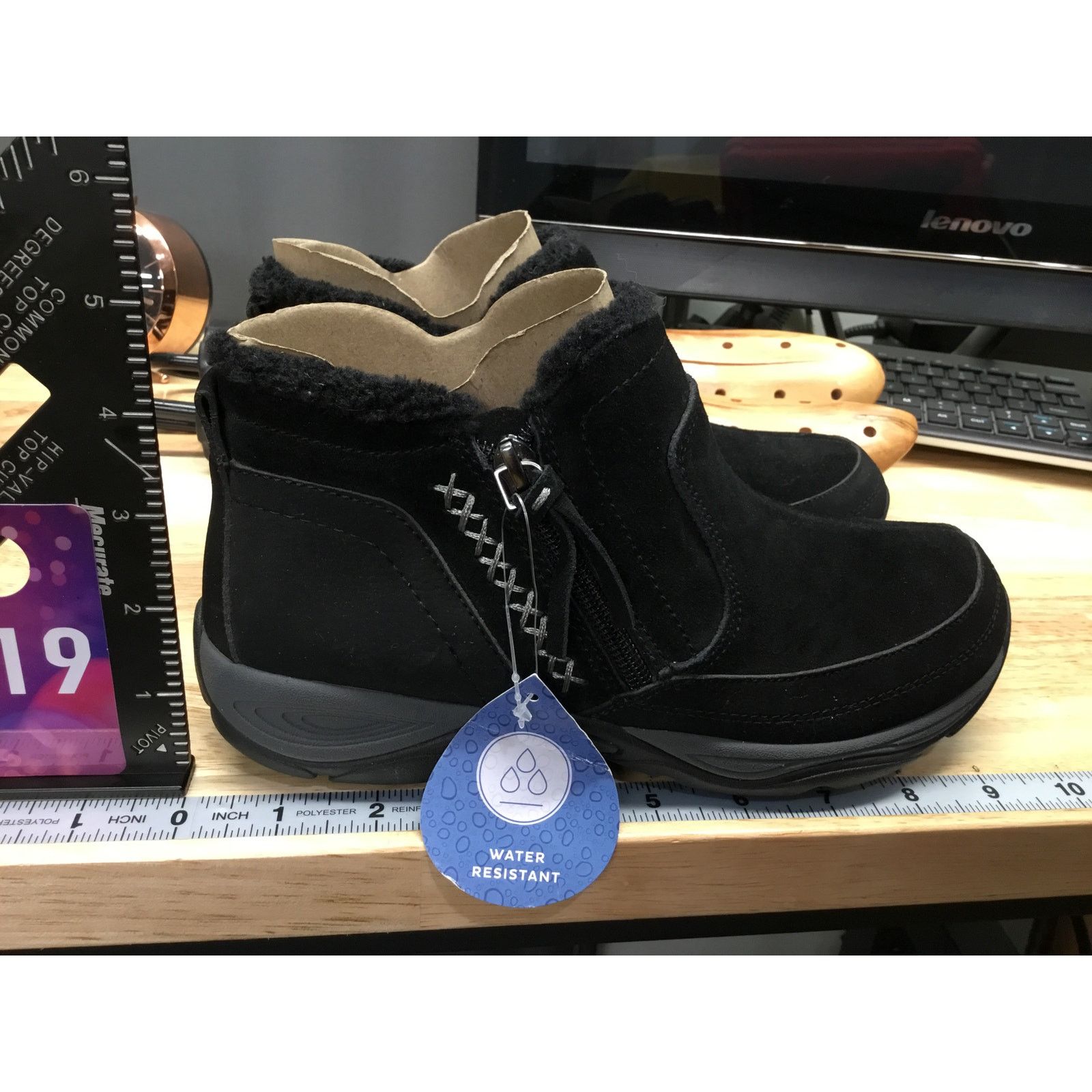 Other Easy Spirit T-SHuffle Black Suede Women's 6.5 Ankle Booties Size US 6.5 / IT 36.5 - 2 Thumbnail
