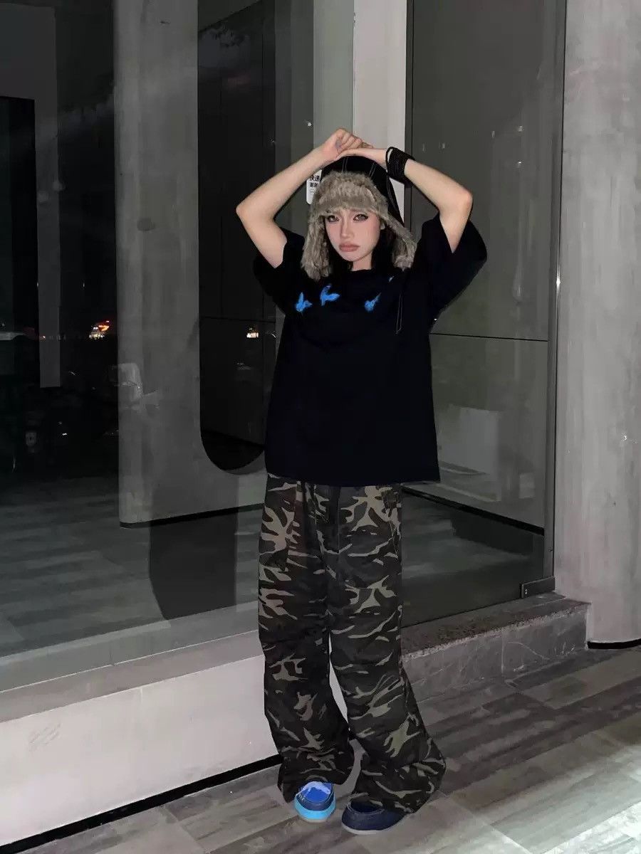 Japanese Brand × Vintage Retro camouflage paratrooper workwear Size 28" / US 6 / IT 42 - 6 Thumbnail