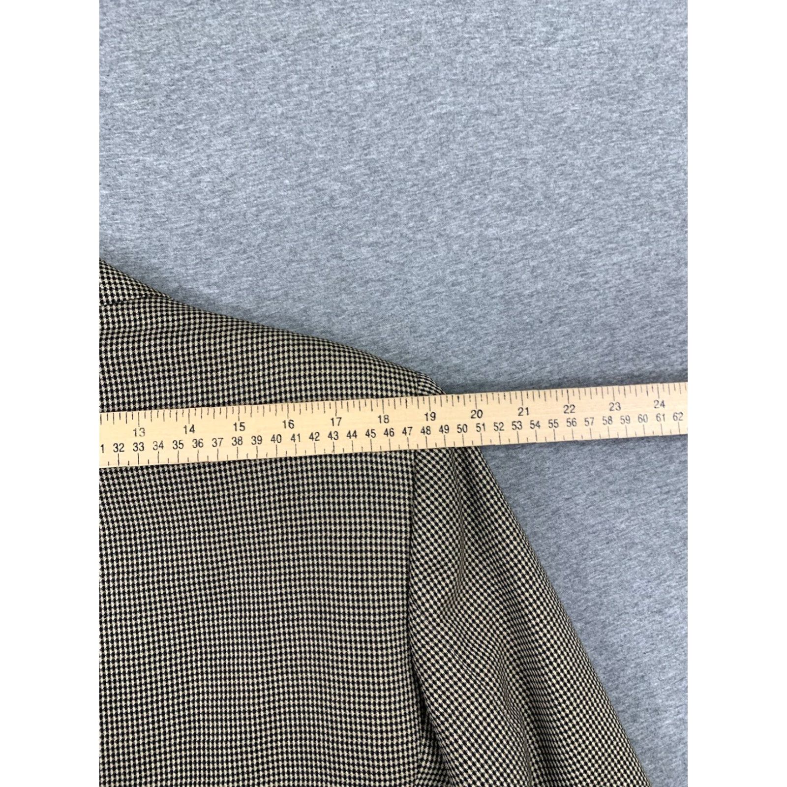 Vintage Vintage Ashford Lane Sportcoat Blazer Mens 40R Houndstooth Tan Brown Y2K Size 40R - 7 Thumbnail