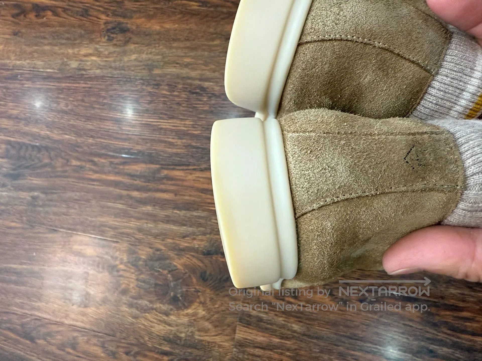 Loro Piana Beige Suede Slip-On Shoes. Size US 8 / EU 41 - 5 Thumbnail