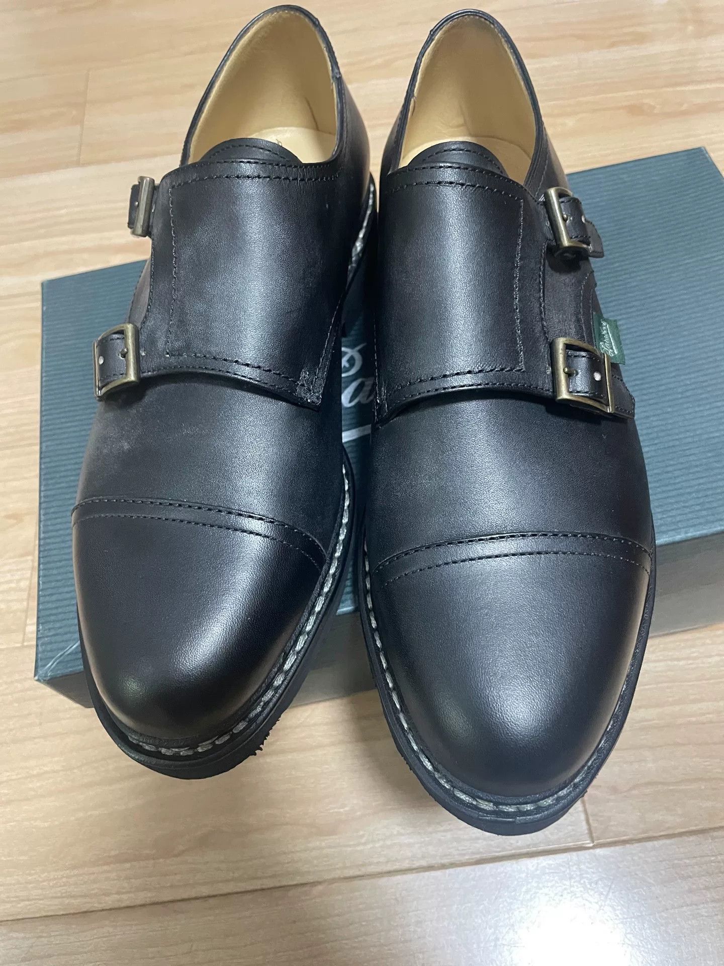 Paraboot Paraboot Monk Shoes Black Size 6.5 Size US 8 / EU 41 - 1 Thumbnail