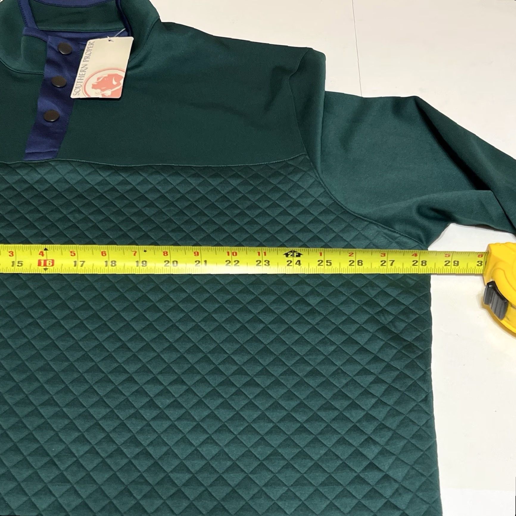 Southern Proper Southern Proper Mens Sweater Knit Pullover 1/4 Snap Button Green XXL NWT Holiday/Outdoor Style (Preppy) Mens Size US XXL / EU 58 / 5 - 6 Thumbnail