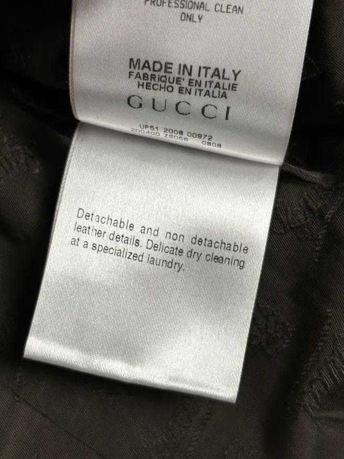 Gucci AW2008 Gucci Black Asymmetrical Elbow Patch Jacket by Frida Giannini Size S / US 4 / IT 40 - 12 Thumbnail