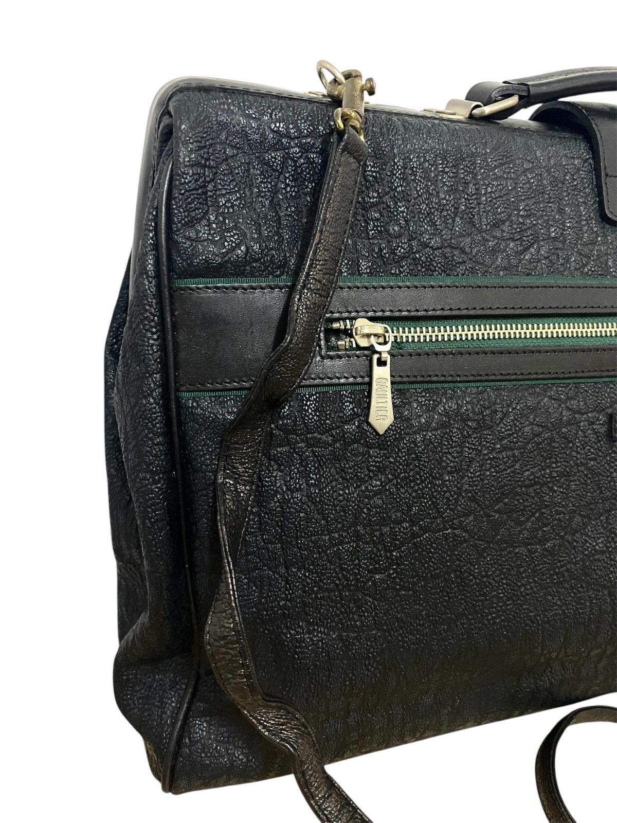 Jean Paul Gaultier 2000s Jean Paul Gaultier black Calf Leather Briefcase Size ONE SIZE - 4 Thumbnail