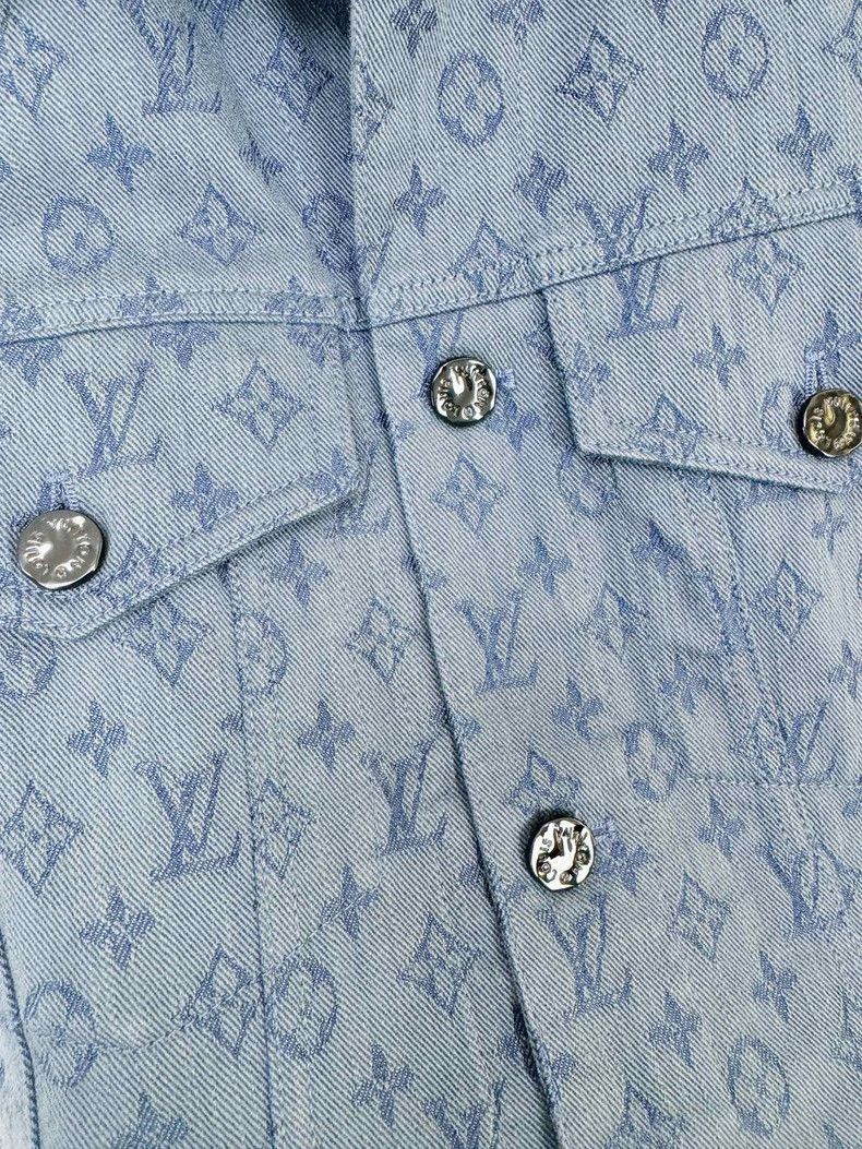 Louis Vuitton Louis Vuitton Logo Denim Jacket Size 44 -2505 Size M / US 6-8 / IT 42-44 - 4 Thumbnail