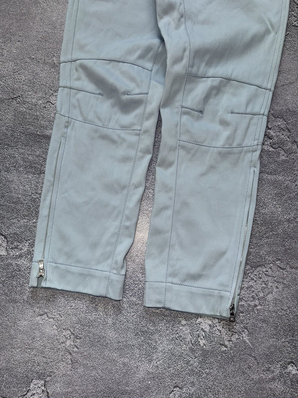 Prada × Vintage Prada 42 blue zip vintage sweat pant trouser chino zip jean Size 28" / US 6 / IT 42 - 5 Thumbnail