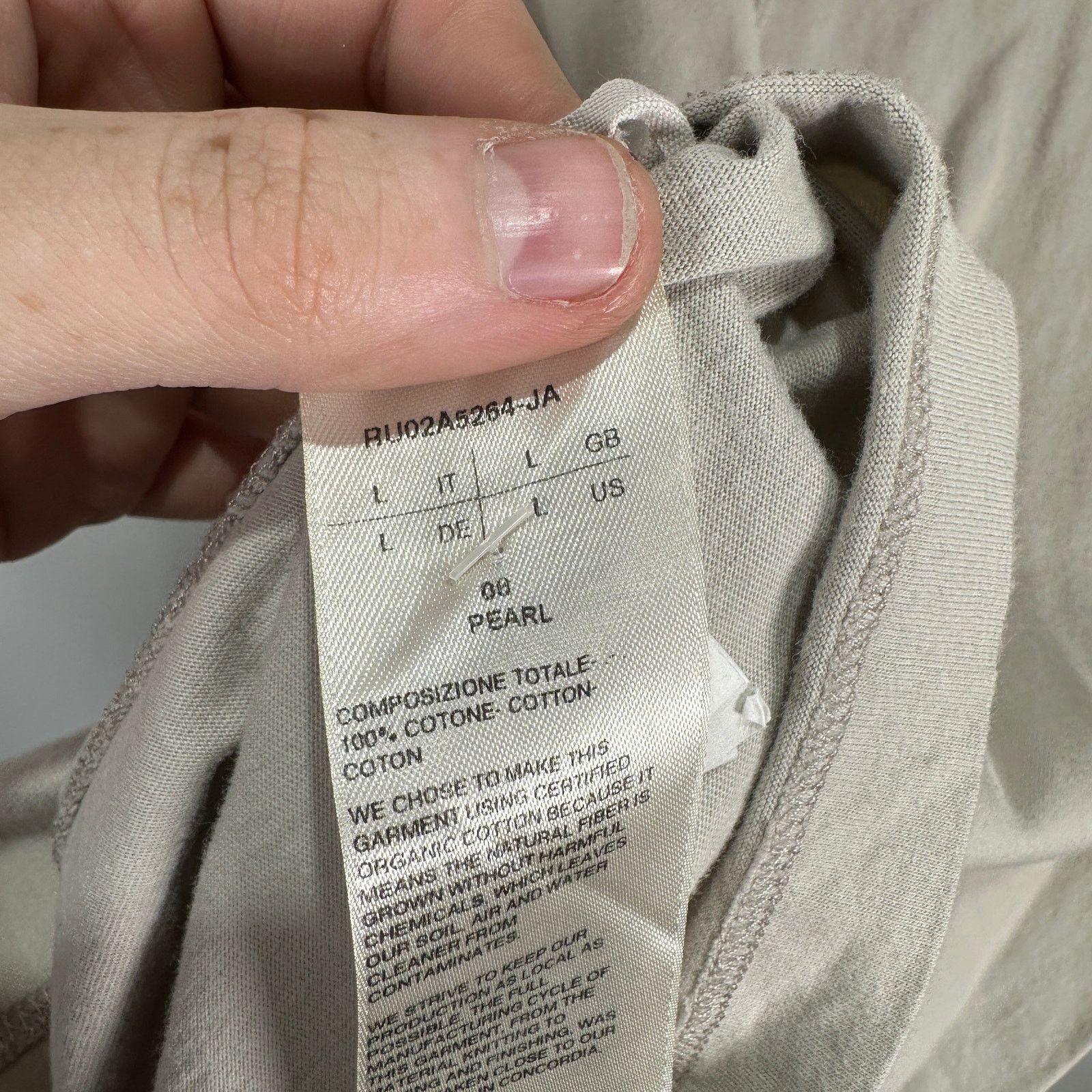 Rick Owens Rick Owens 'Gethsemane' Pearl Level T-Shirt Size XL Size US XL / EU 56 / 4 - 4 Thumbnail