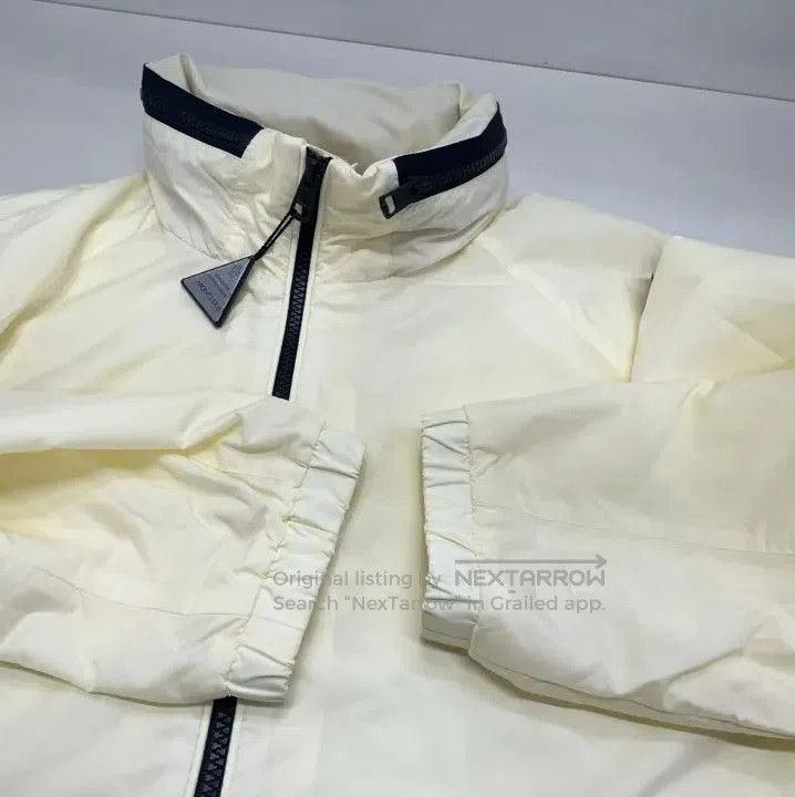 Moncler Moncler Men's White Printed Zip Stand Collar Jacket. Size US S / EU 44-46 / 1 - 8 Thumbnail
