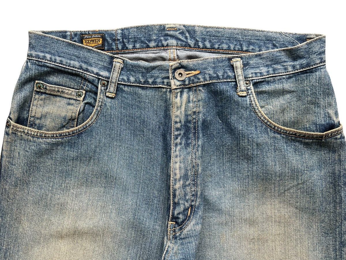 Edwin Vintage Edwin Baggy Distressed Mudwash Denim Jeans 34x31 Size US 34 / EU 50 - 7 Thumbnail