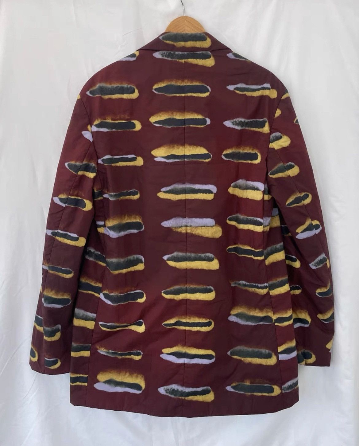 Dries Van Noten Dries Len Lye collection mens medium cotton graphic blazer Size 48L - 2 Thumbnail