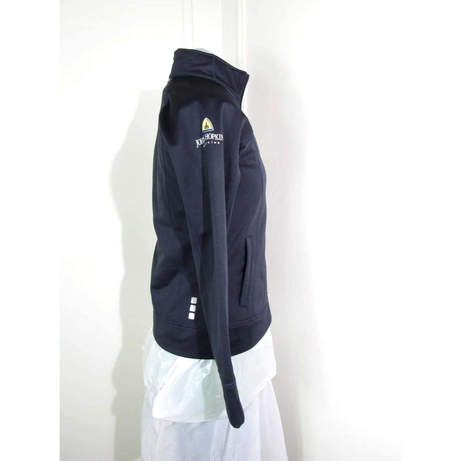 Vintage Elevate JOHN HOPKINS MEDICINE Dermatology Navy Blue Womens Small Jacket Size S / US 4 / IT 40 - 5 Thumbnail
