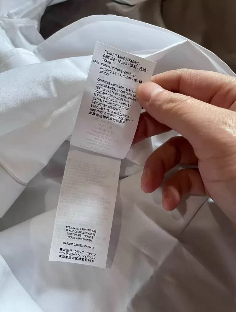 Saint Laurent Paris Saint Laurent White Dress Shirt for Men size 38-2505 Size US M / EU 48-50 / 2 - 5 Thumbnail