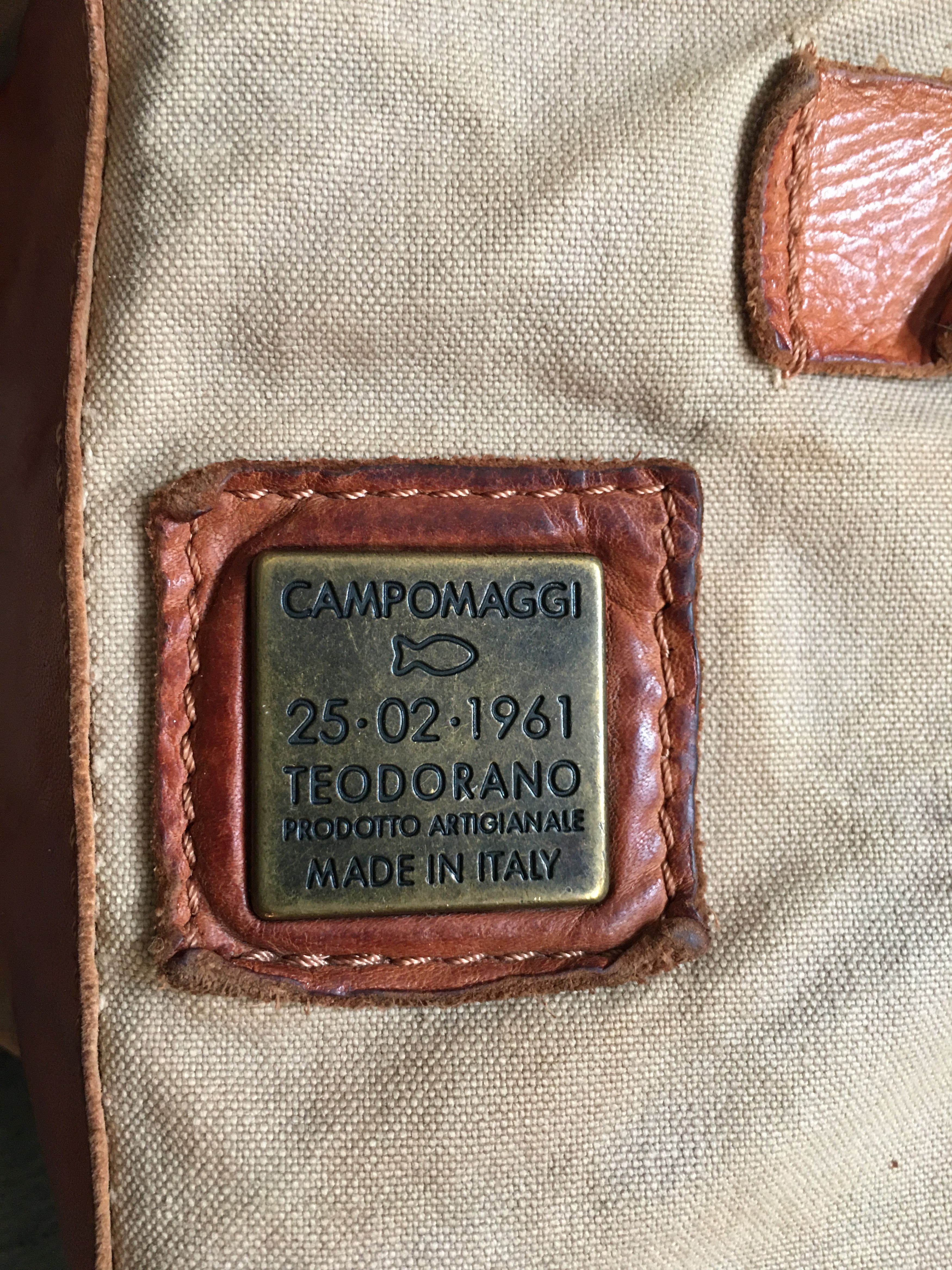 Campomaggi Campomaggi Canvas Leather Tote Bag Handbag Size ONE SIZE - 14 Thumbnail