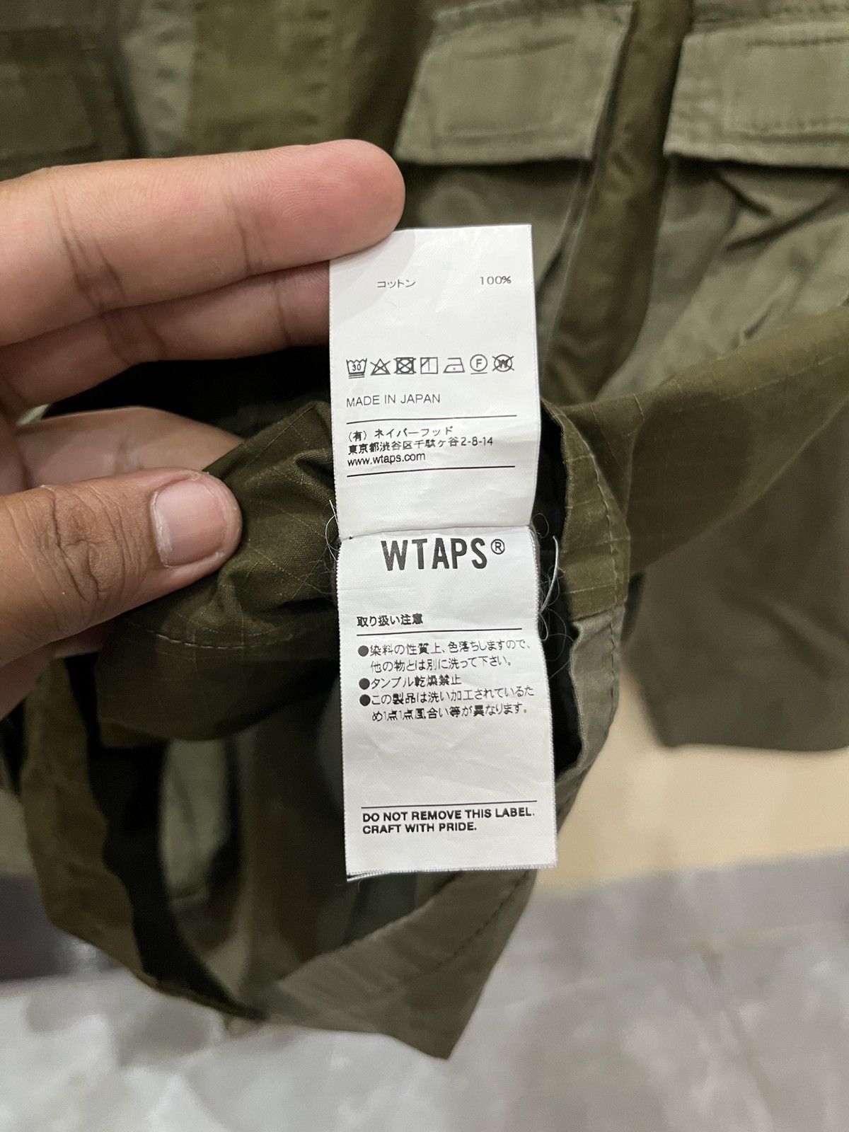 Wtaps Wtaps Modular Shirt Cotton Ripstop 'Long Live Wtaps' Size US L / EU 52-54 / 3 - 10 Thumbnail