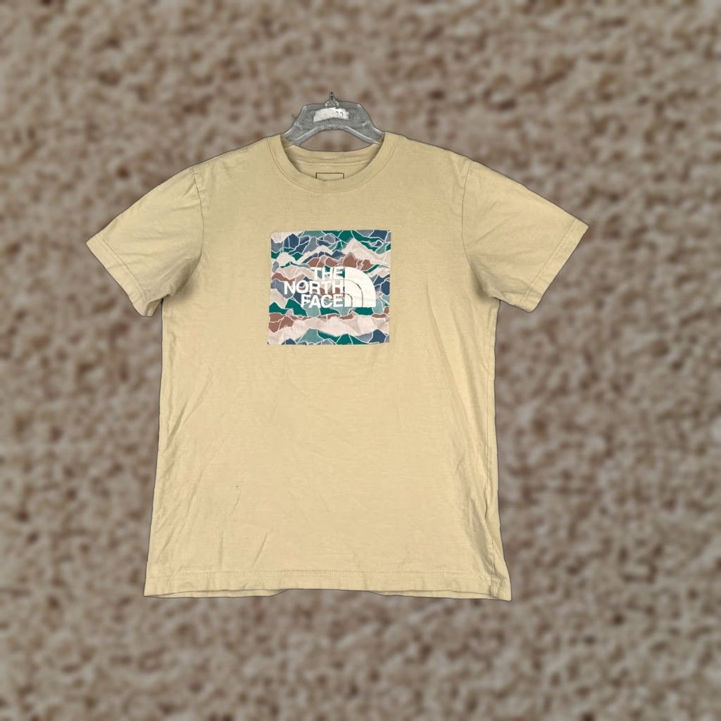 The North Face The North Face Men T-Shirt Beige Short Sleeve Crew Neck 100% Cotton Logo All Seasons Breathable Summer Spring Fall Winter Shirt Mens XS-XL Size US M / EU 48-50 / 2 - 1 Thumbnail