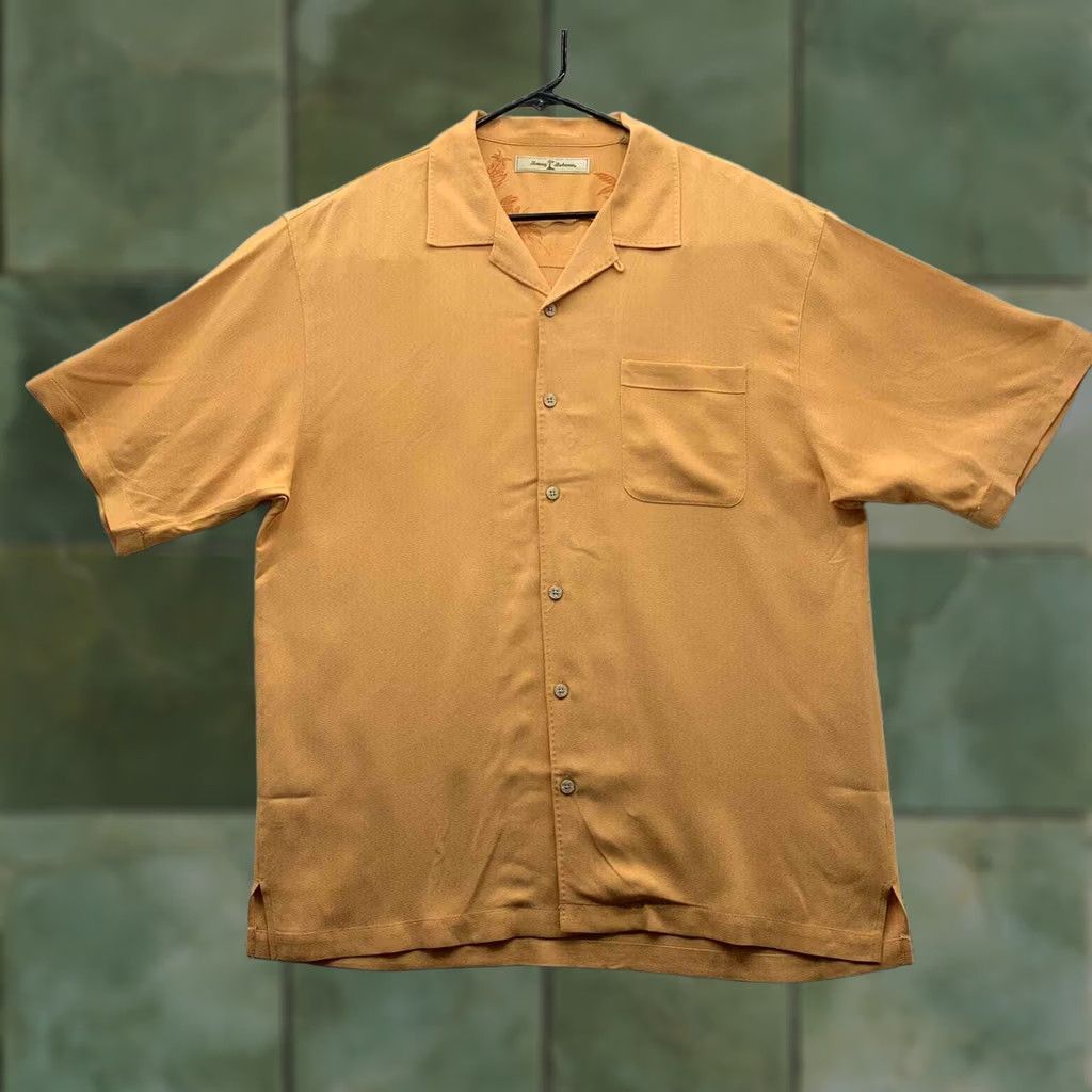 Tommy Bahama Tommy Bahama Shirt Mens L Large Orange Silk Relaxed Fit Comfort Casual Button Up Size US L / EU 52-54 / 3 - 1 Thumbnail