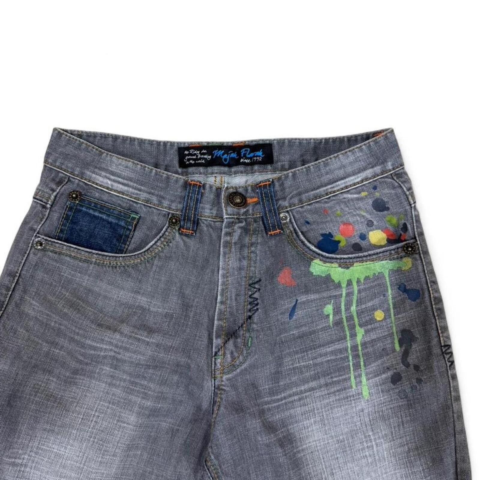 Other MAJAH FLAVAH Paint splatter jeans with unique design Size 29" - 5 Thumbnail