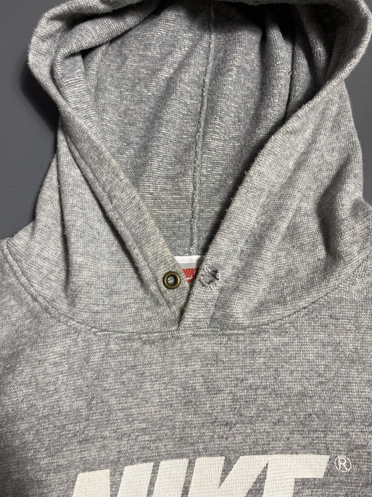 Nike Vintage Nike Big Swoosh Logo Hoodie Sweatshirt Y2K Boxy Fit Size US L / EU 52-54 / 3 - 7 Thumbnail