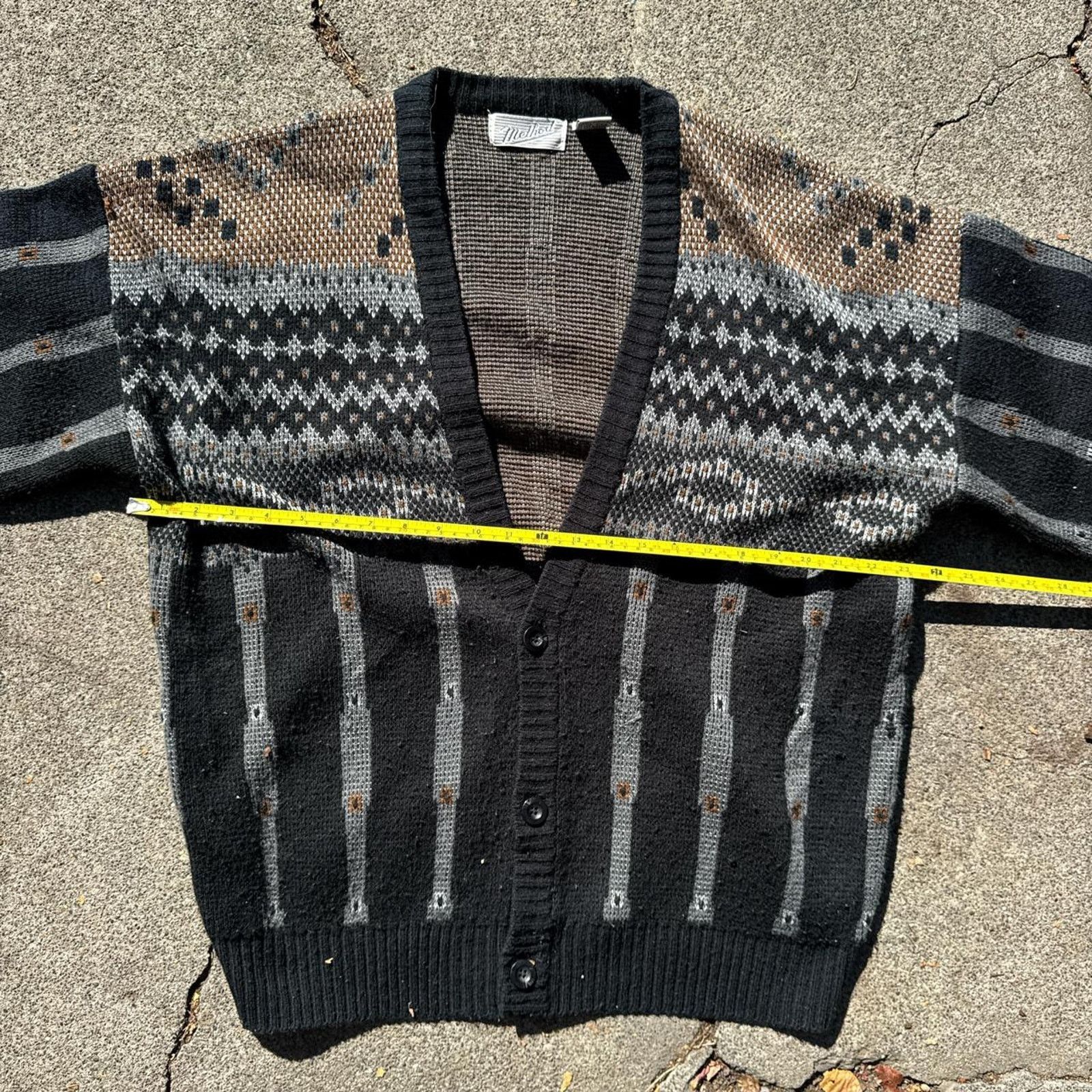 Method Vintage Method Knit Cardigan Abstract Design – Size XL Size XL / US 12-14 / IT 48-50 - 5 Thumbnail