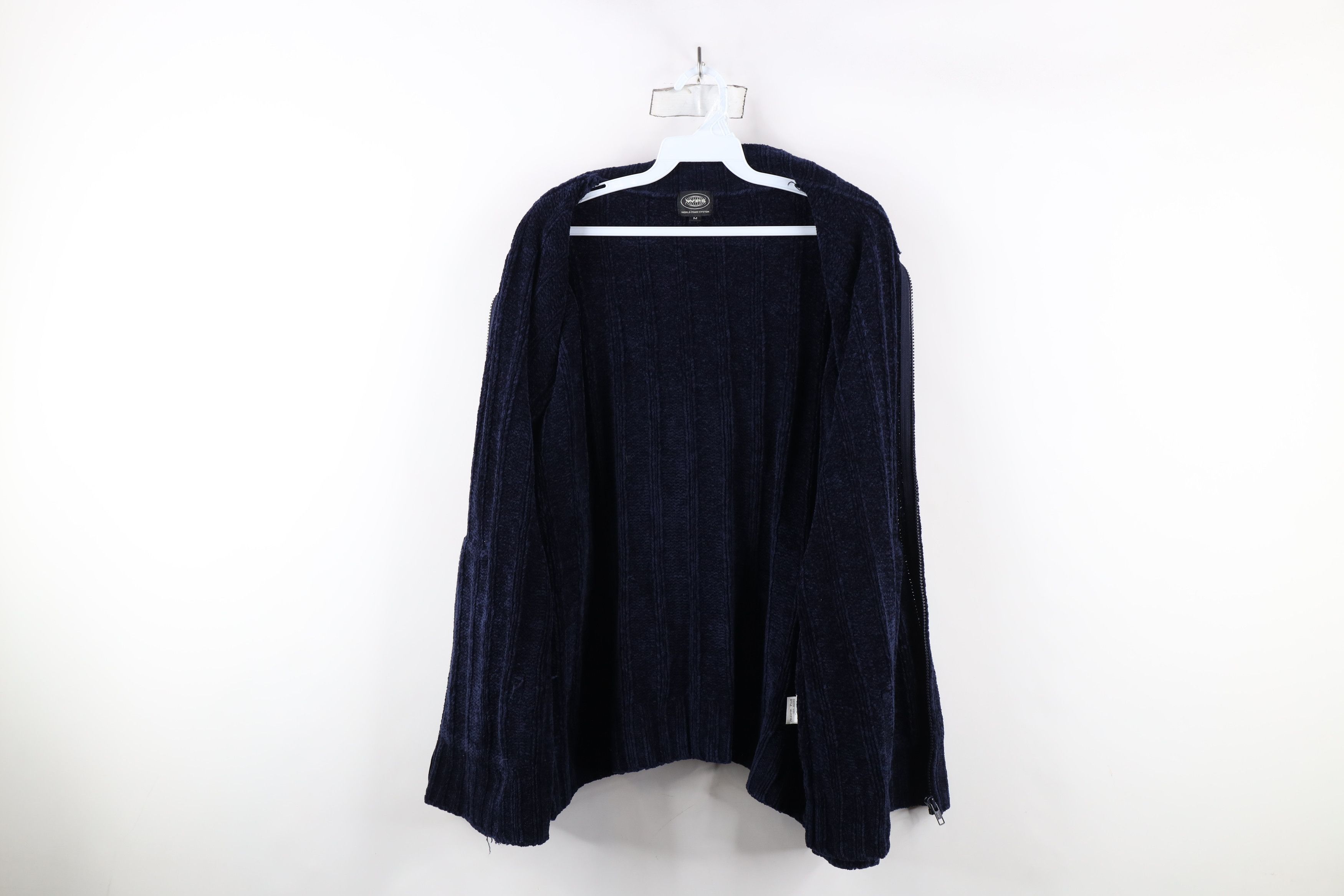 Vintage Vintage 90s Streetwear Fleece Ribbed Knit Full Zip Sweater Size US M / EU 48-50 / 2 - 10 Thumbnail