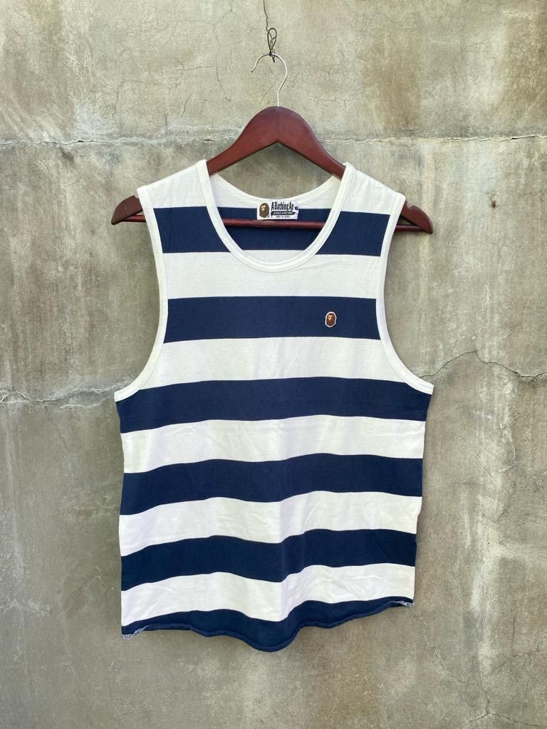 Bape Striped Tank Top Size US M / EU 48-50 / 2 - 1 Thumbnail