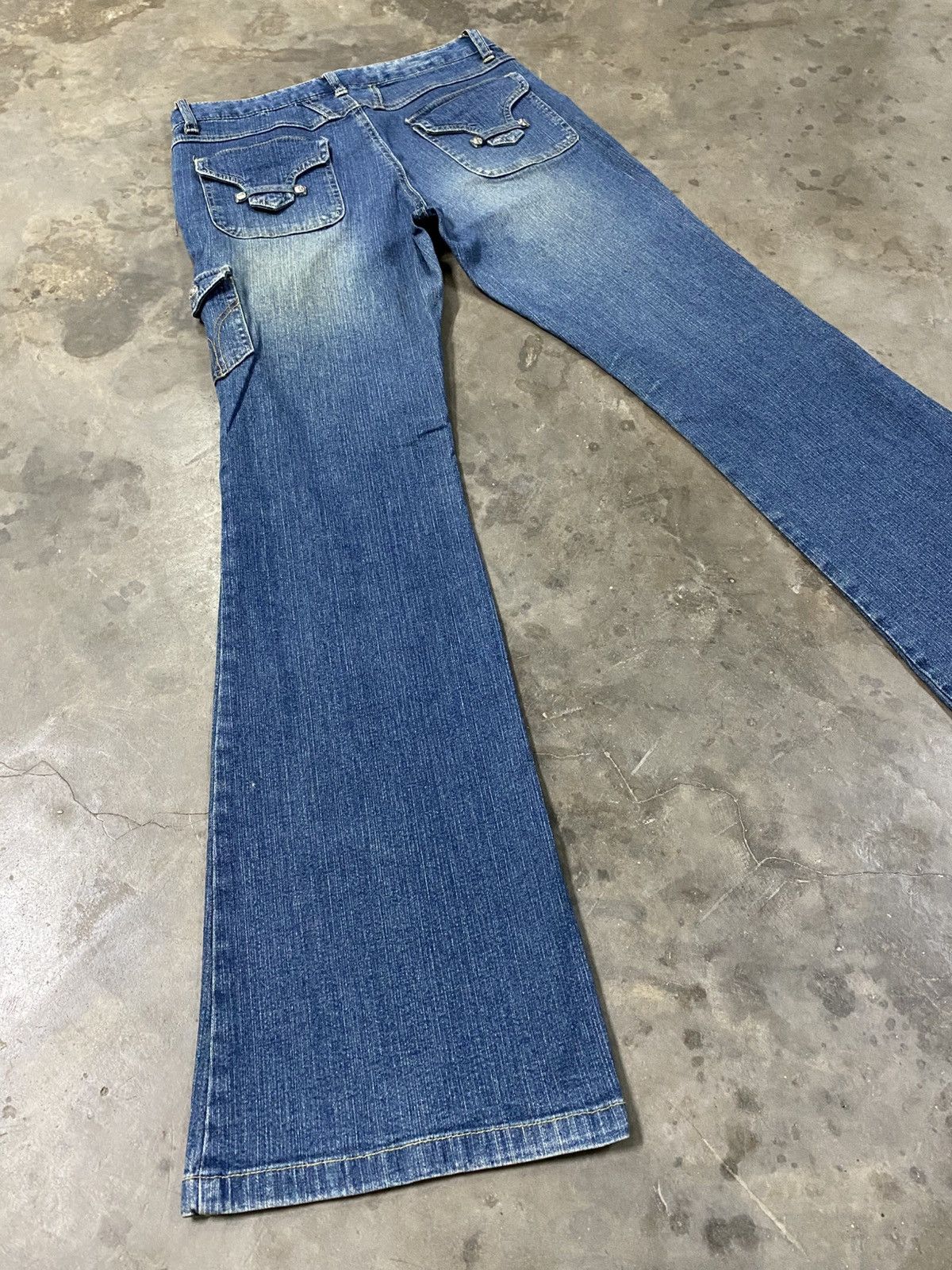 If Six Was Nine × Jean × Tornado Mart Flare Jeans Jouer Aux Pure Lady Swarovski Flared @205 Size 27" / US 4 / IT 40 - 10 Thumbnail