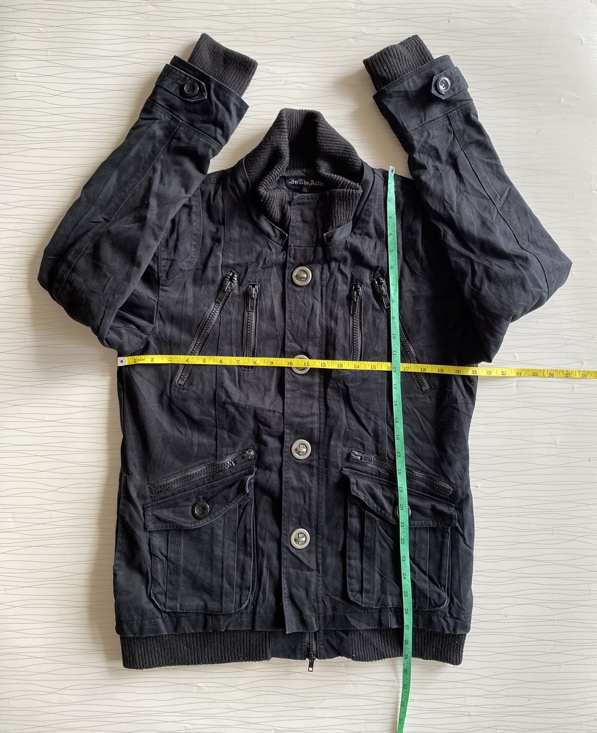 14th Addiction × In The Attic × KMRii Vtg In The Attic Japan Militery Zipp Bondage Tactical Jacket Size US L / EU 52-54 / 3 - 23 Thumbnail